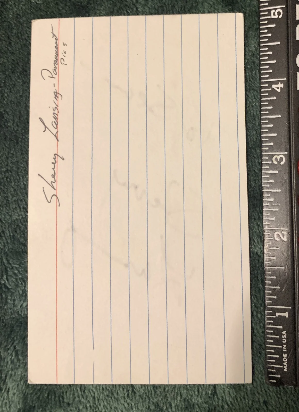 Kristy Swanson, Sherry Lansing, Regina King, Camryn Manheim — 4 Vintage Hollywood Signed Index Cards Kristy Swanson Regina King Sherry Lansing, image 4