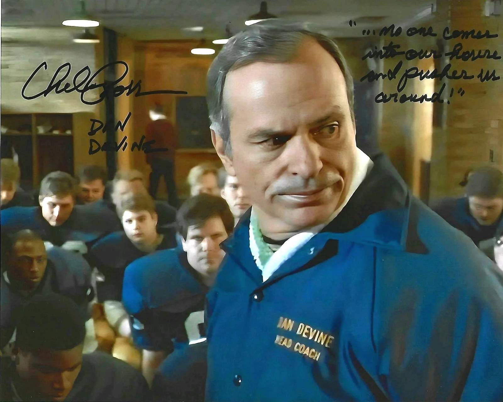 Chelcie Ross — Chelcie Ross Signed 8x10 Photo Rudy Notre Dame Dan Devine Rare Scene Qt AAC COA