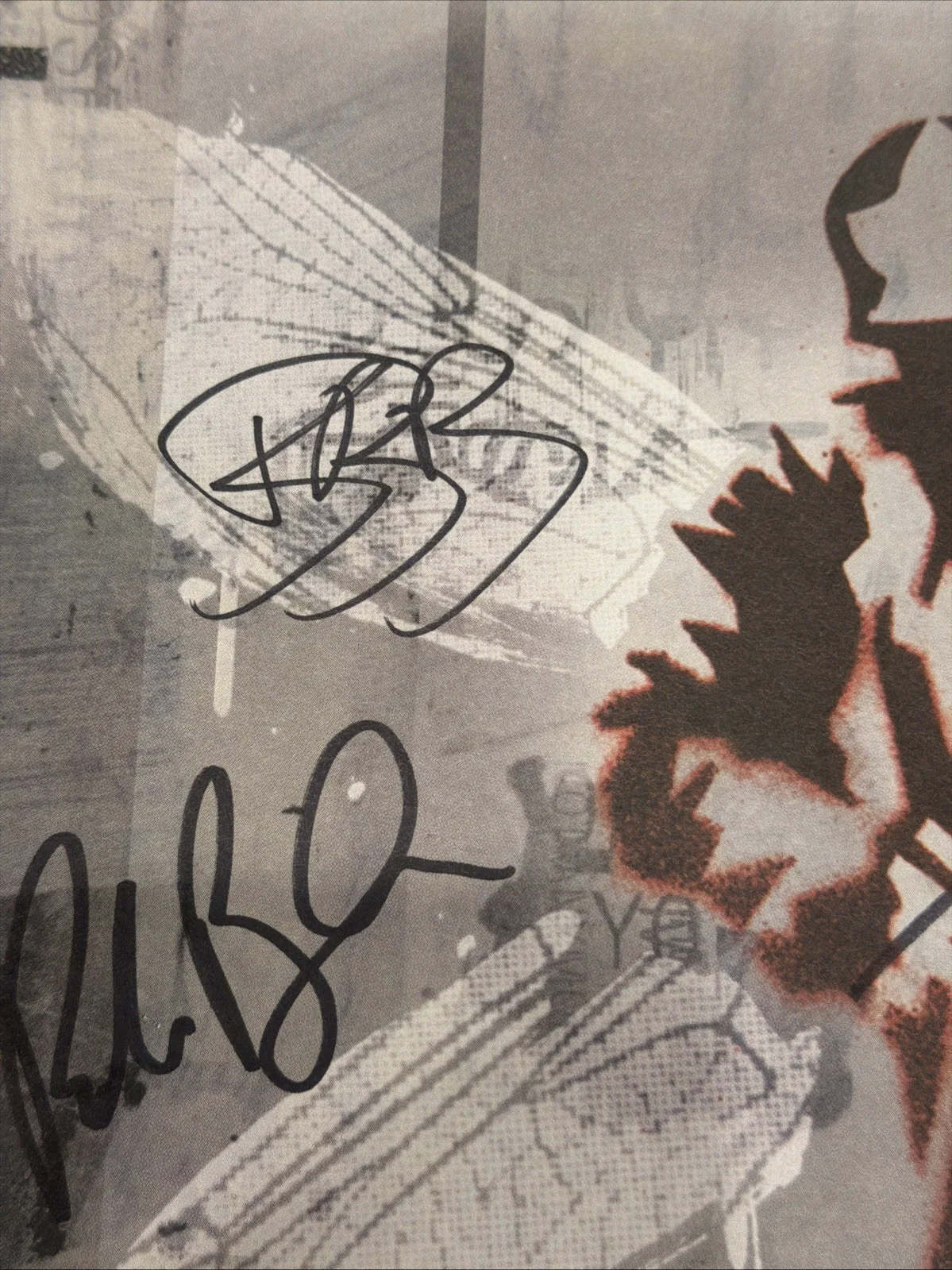 RARE Autographed 1999 Hybrid Theory EP Linkin Park 12x12 Concert Promo, изображение 4