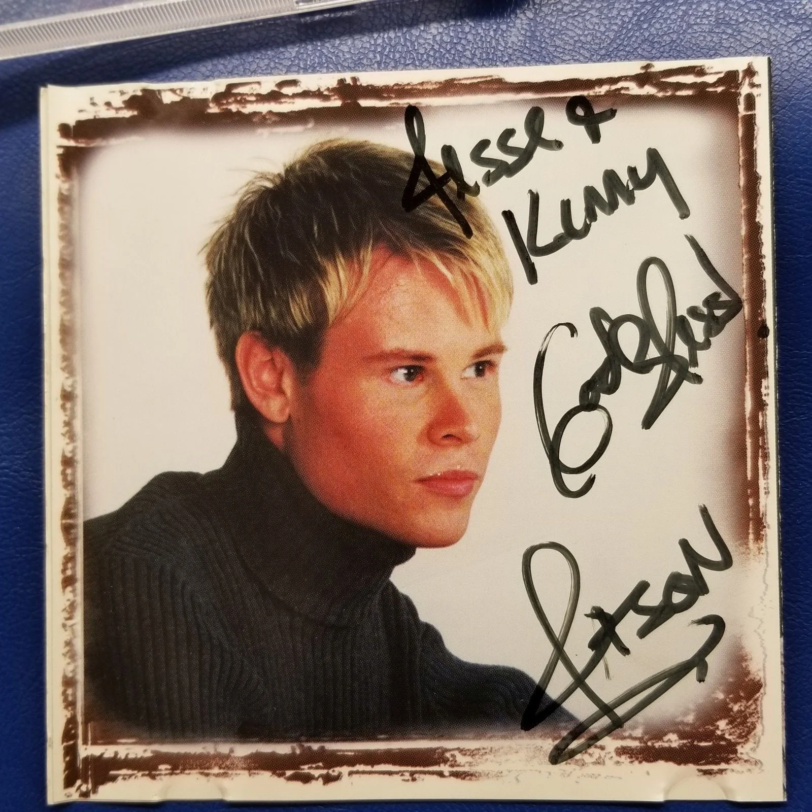 Jason Warner Mercy Said No Signed Autographed CD Insert Black Sweater Portrait, image 3