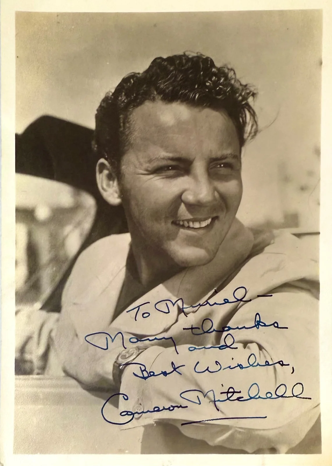 Cameron Mitchell — CAMERON MITCHELL Signed Autograph 5x7 PHOTO The High Chaparral Homecoming HOMBRE, изображение 4