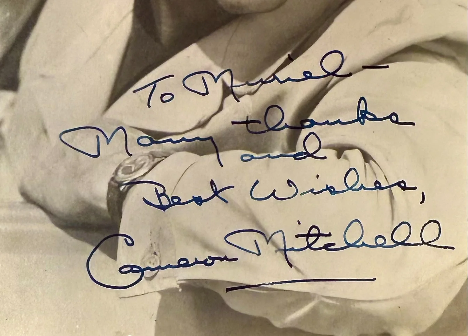 Cameron Mitchell — CAMERON MITCHELL Signed Autograph 5x7 PHOTO The High Chaparral Homecoming HOMBRE, изображение 5