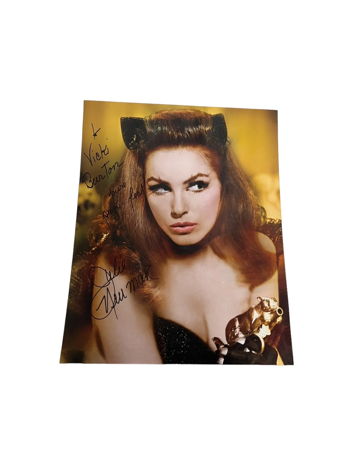 Julie Newmar — JULIE NEWMAR Signed Autographed 8x10 BATMAN CATWOMAN Photo Authentic