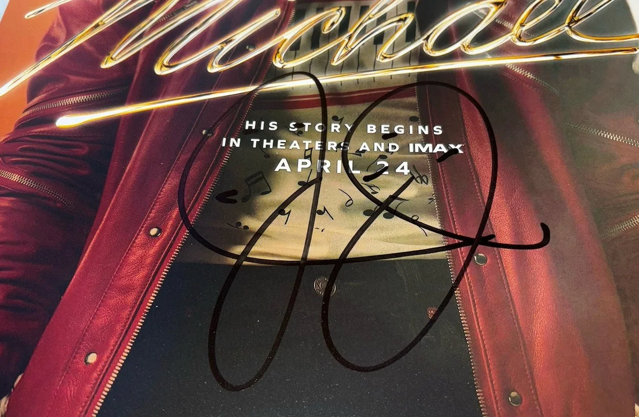 Miles Teller & Jermaine Jackson Signed 12x18 Photo Michael Jackson, изображение 2
