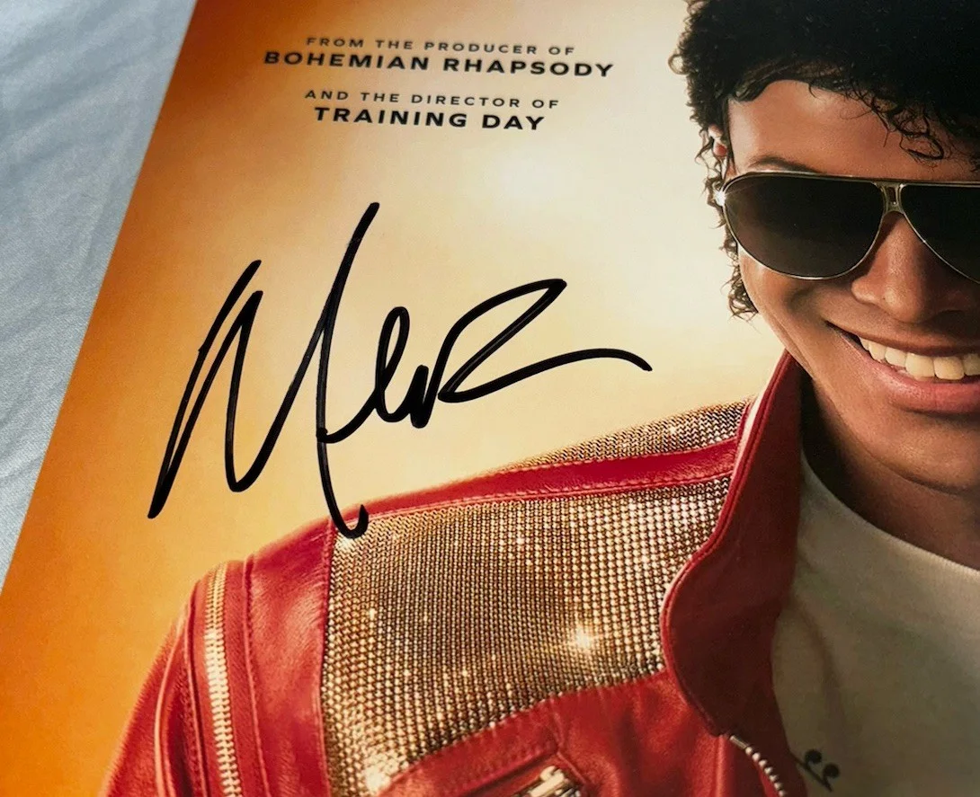 Miles Teller & Jermaine Jackson Signed 12x18 Photo Michael Jackson, изображение 3