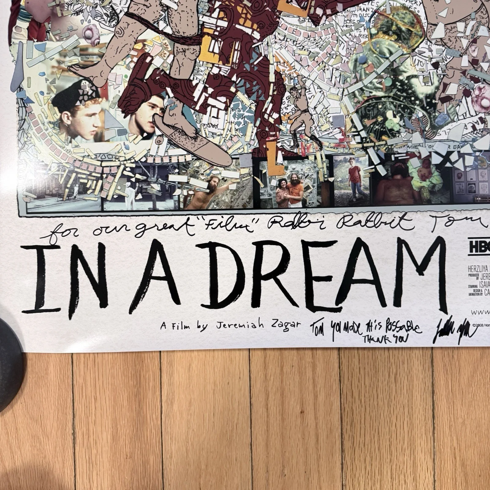 Isaiah Zagar — Rare Mosaic Philadelphia Artist Autographed Film Art Poster Isaiah Zagar Signed, изображение 4