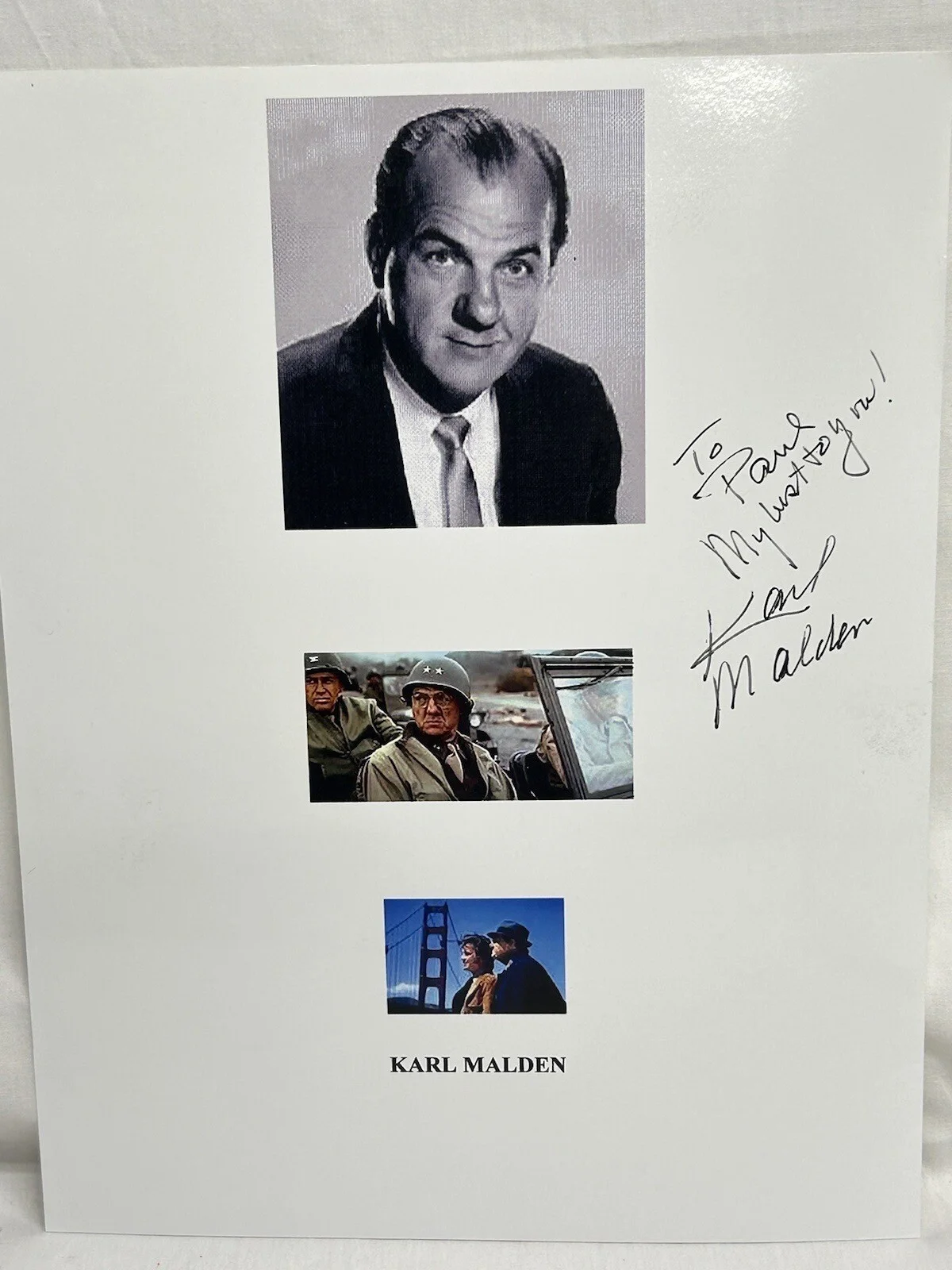 Karl Malden — Karl Malden American Stage TV Movie Actor 8x10” Picture Signed Personalized, изображение 2
