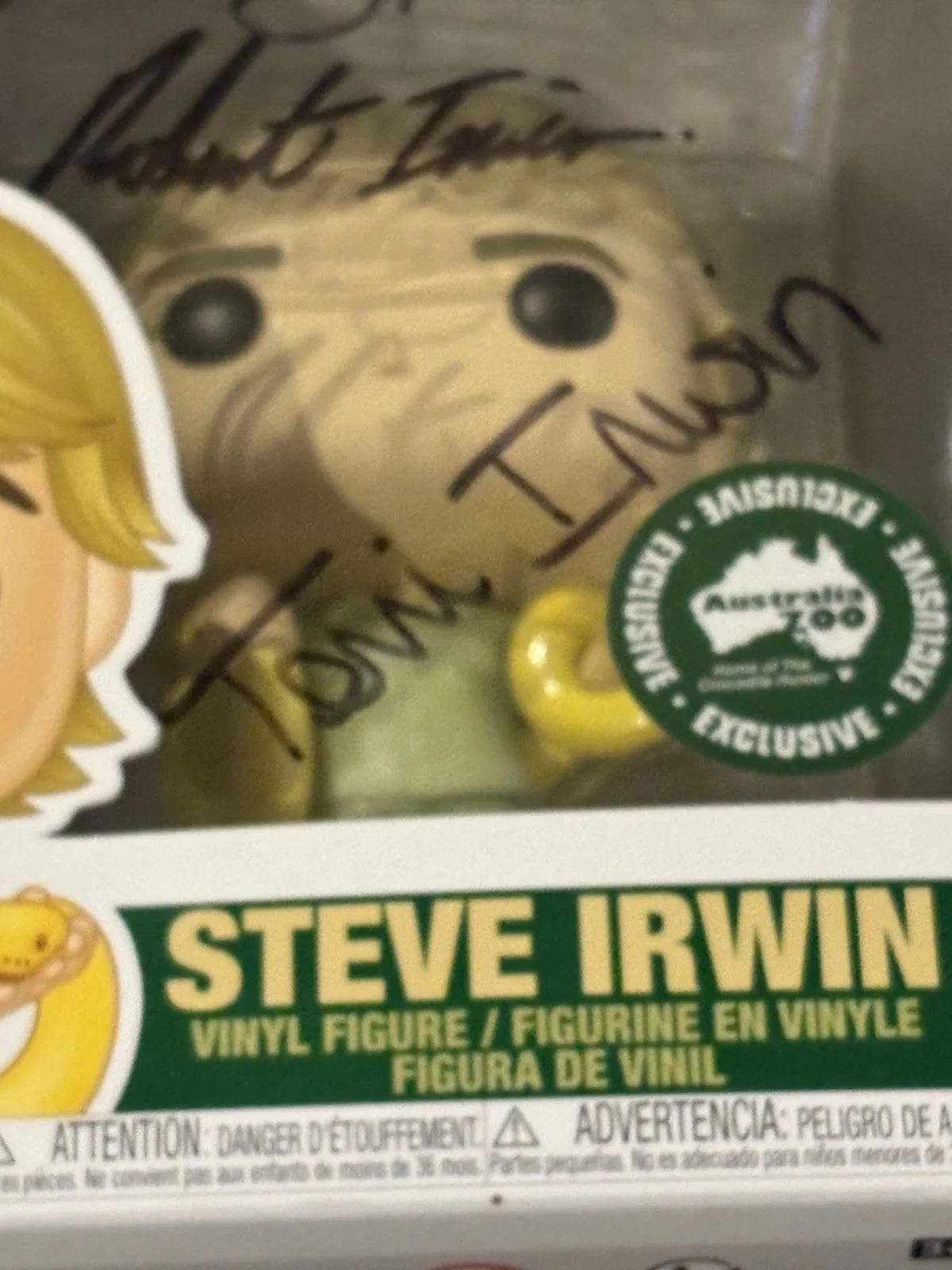 Bindi Terri Robert Irwin — Bindi Terri Robert Irwin Signed Steve Irwin Funko Pop Australia Zoo Exclusive, image 3