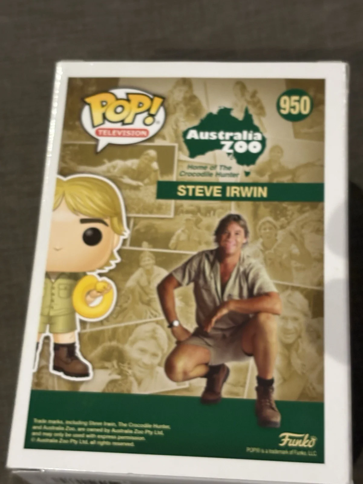 Bindi Terri Robert Irwin — Bindi Terri Robert Irwin Signed Steve Irwin Funko Pop Australia Zoo Exclusive, image 5