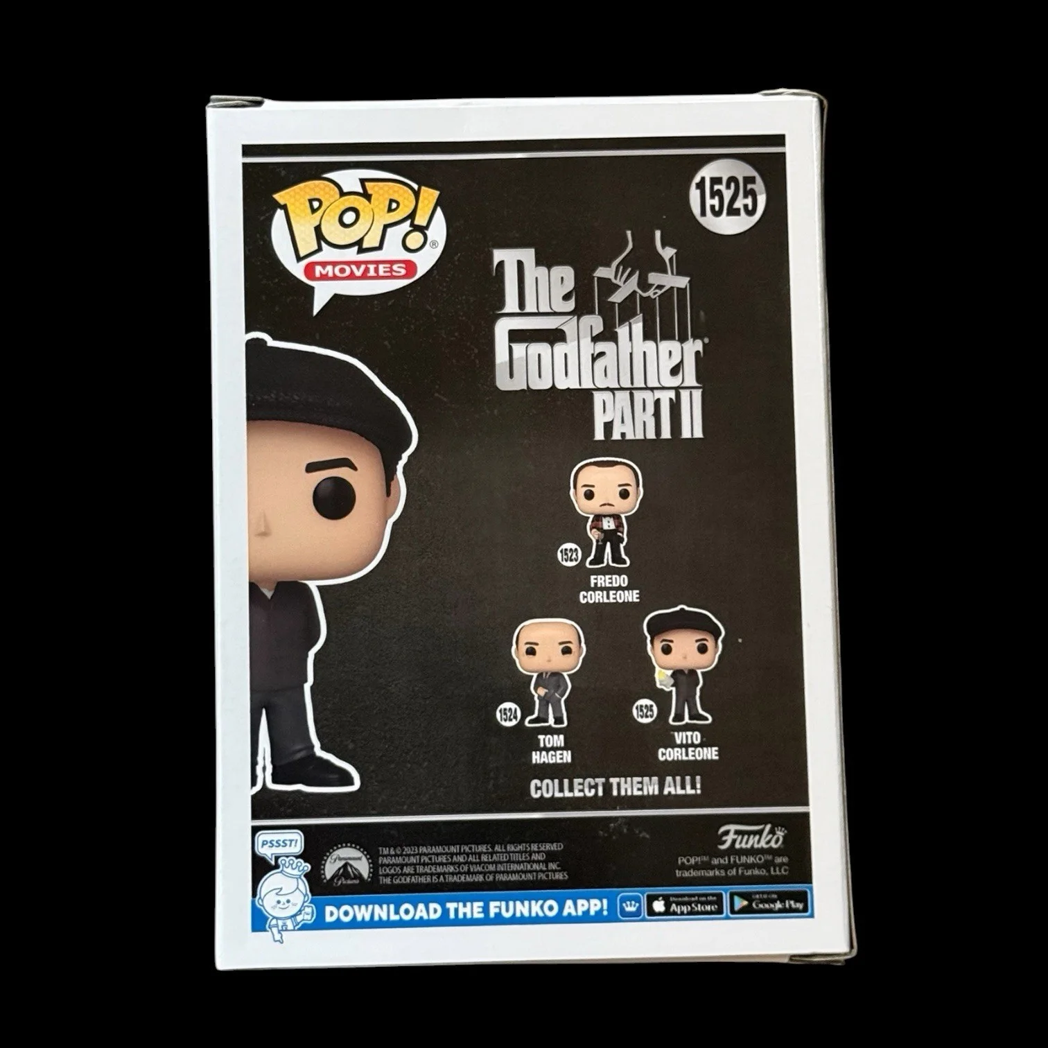 Robert DeNiro Signed Vito Corleone Funko Pop #1525 PSA/DNA COA Autograph Rare, image 3
