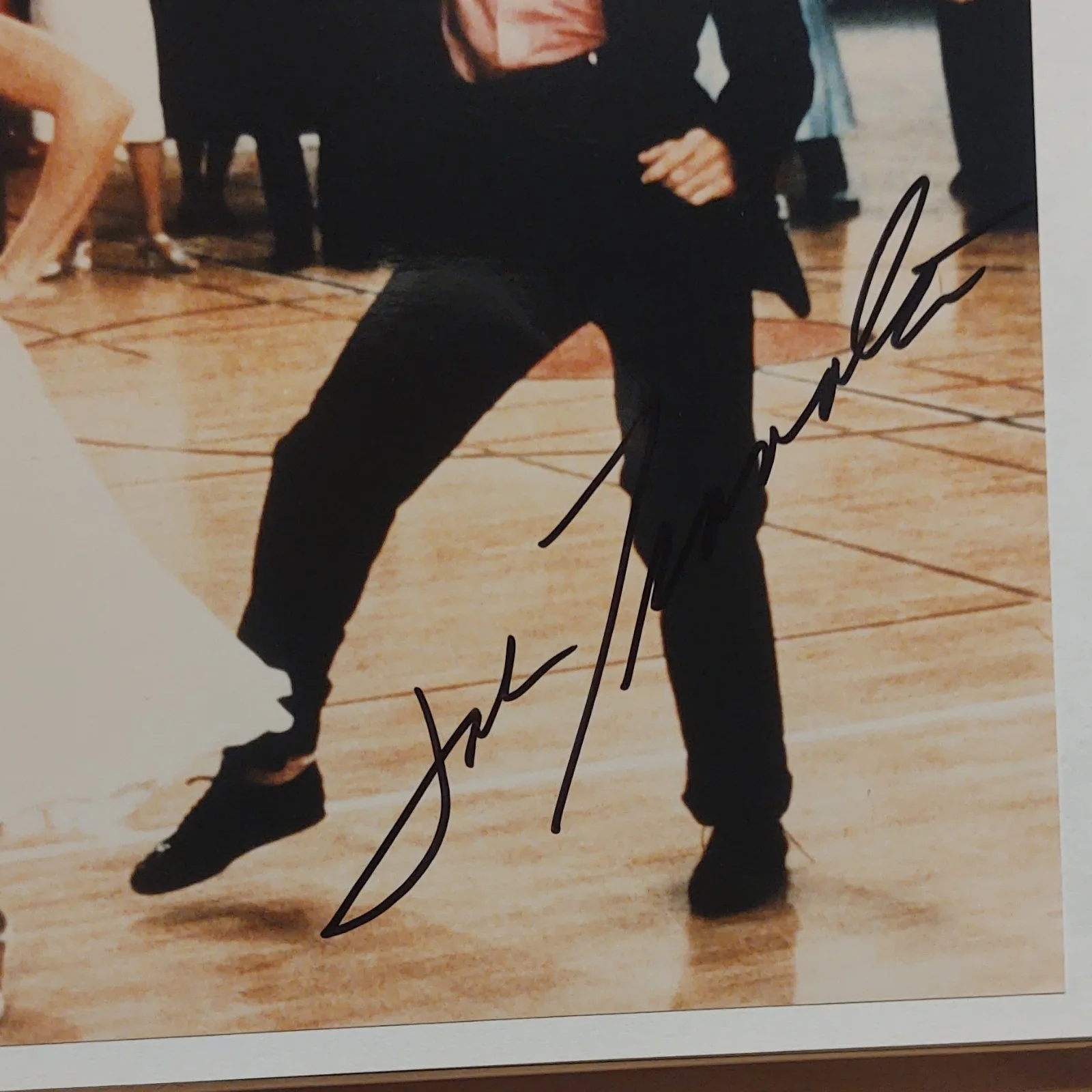 John Travolta — John Travolta Signed Dance Scene 8x10 Photo Original Autograph, image 2