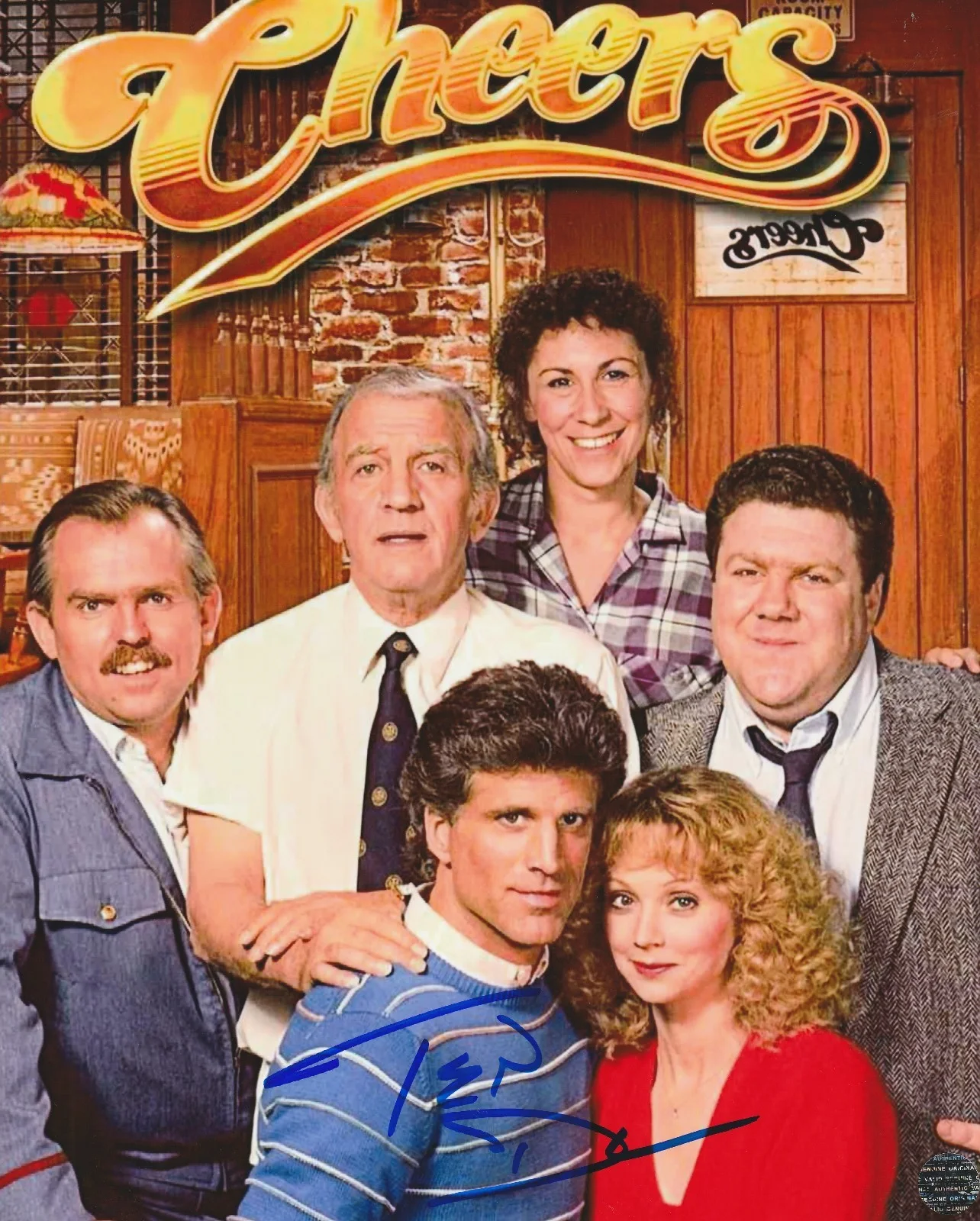 Ted Danson — Ted Danson Autographed Cheers 8x10 Photo with COA-Matching Hologram