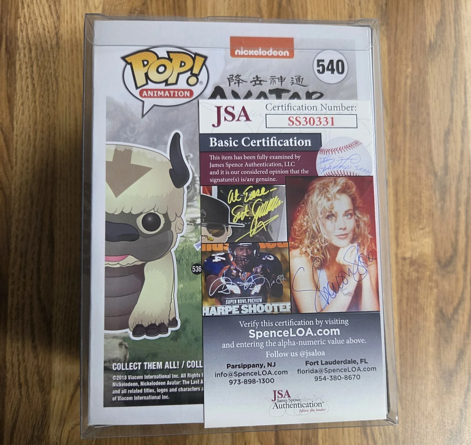Dee Baker — Appa Avatar Signed Funko Pop Dee Baker Last Airbender Autograph JSA COA 540, image 3