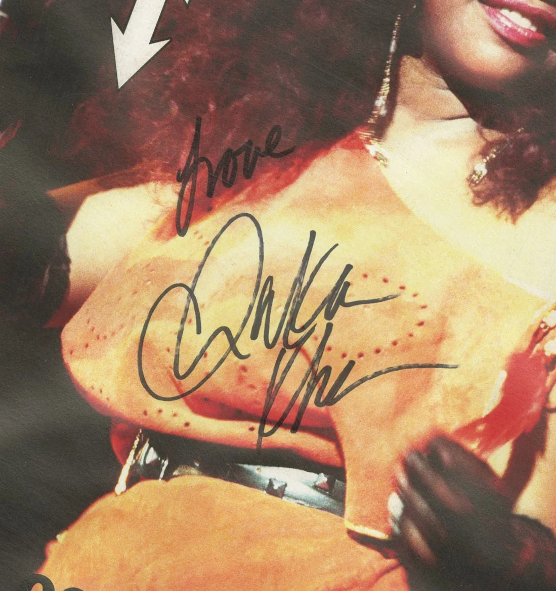 Chaka Khan autographed concert poster 1997, image 2