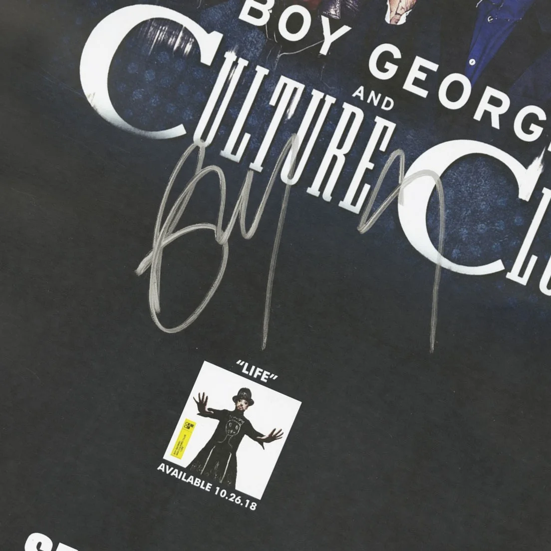 Culture Club Boy George autographed concert poster 2018, изображение 2