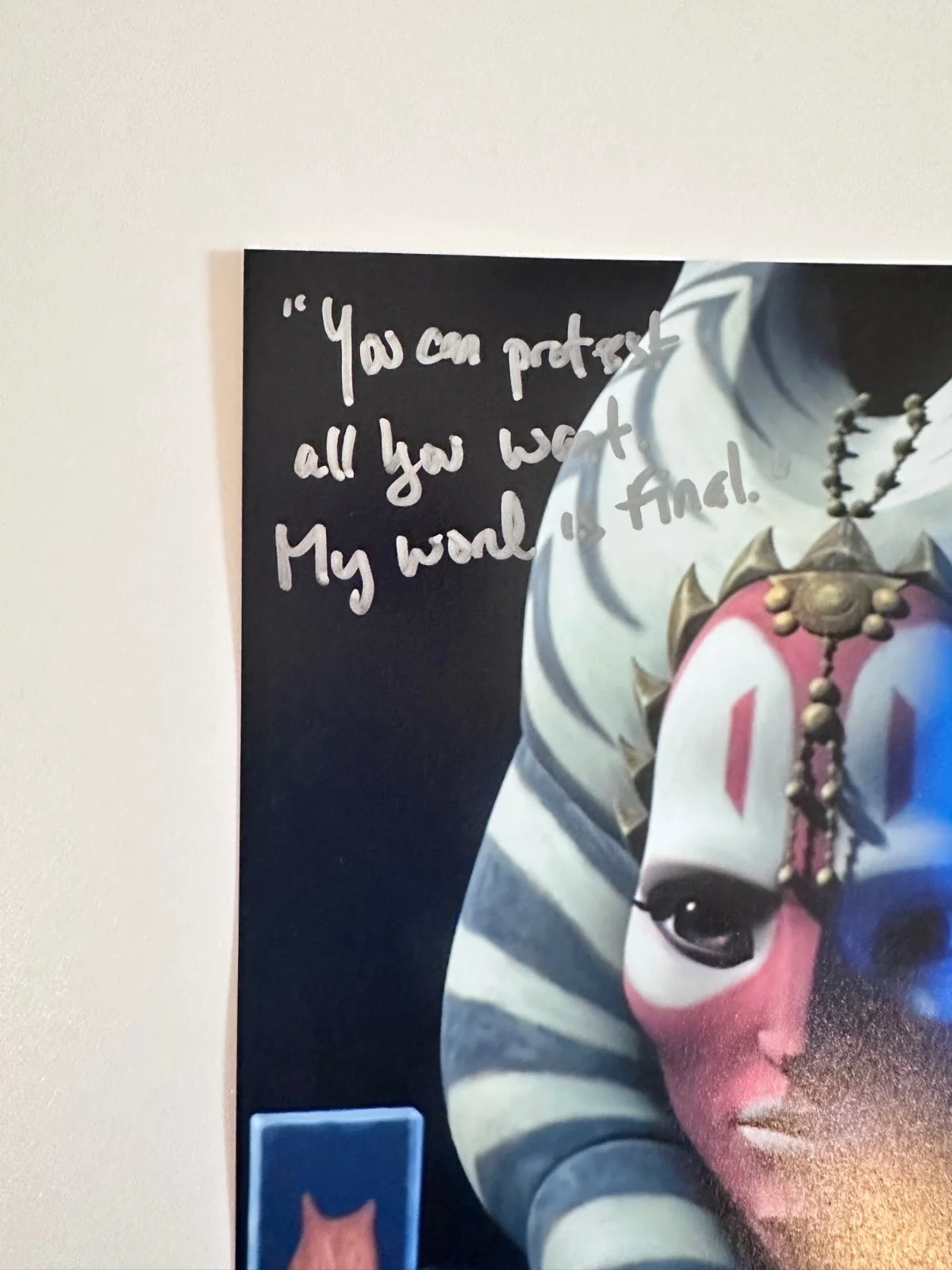 Tasia Valenza — Tasia Valenza Signed 8x10 Star Wars: The Clone Wars Jedi Shaak Ti Autograph, image 5