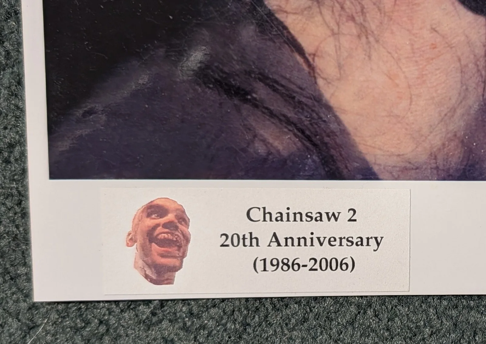 Bill Moseley — BILL MOSELEY 8x10 SIGNED PHOTO! Texas Chainsaw Massacre 2 CHOPTOP PLATE CLOSE-UP, изображение 3