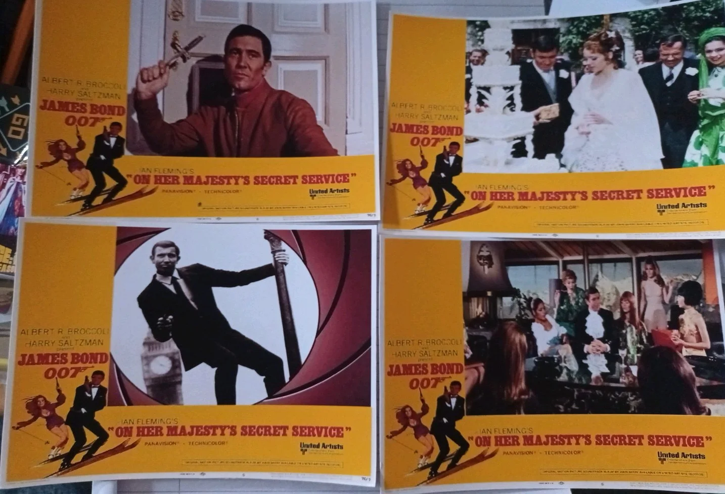 On Her Majesty Secret Service (007-Bond) 12 Matt Finish 6x5ins Lobby Cards. New, изображение 4