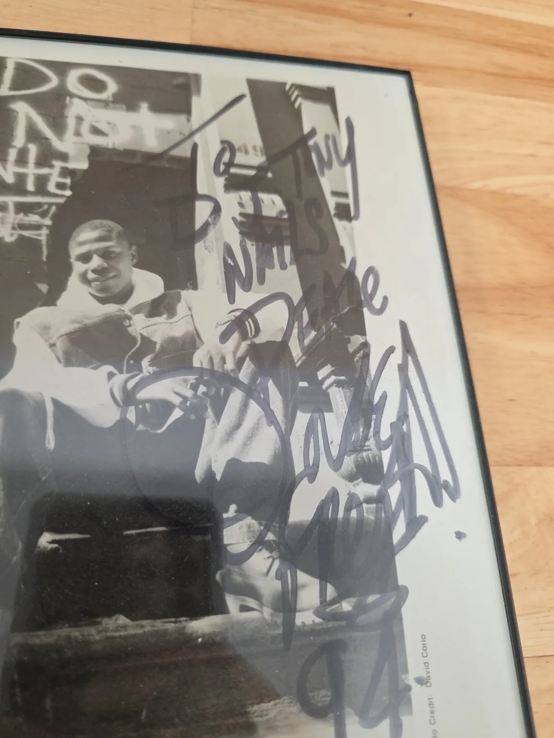 Vintage Dougie Fresh Signed Photo GEE STREET Framed Hip Hop Rap, изображение 2