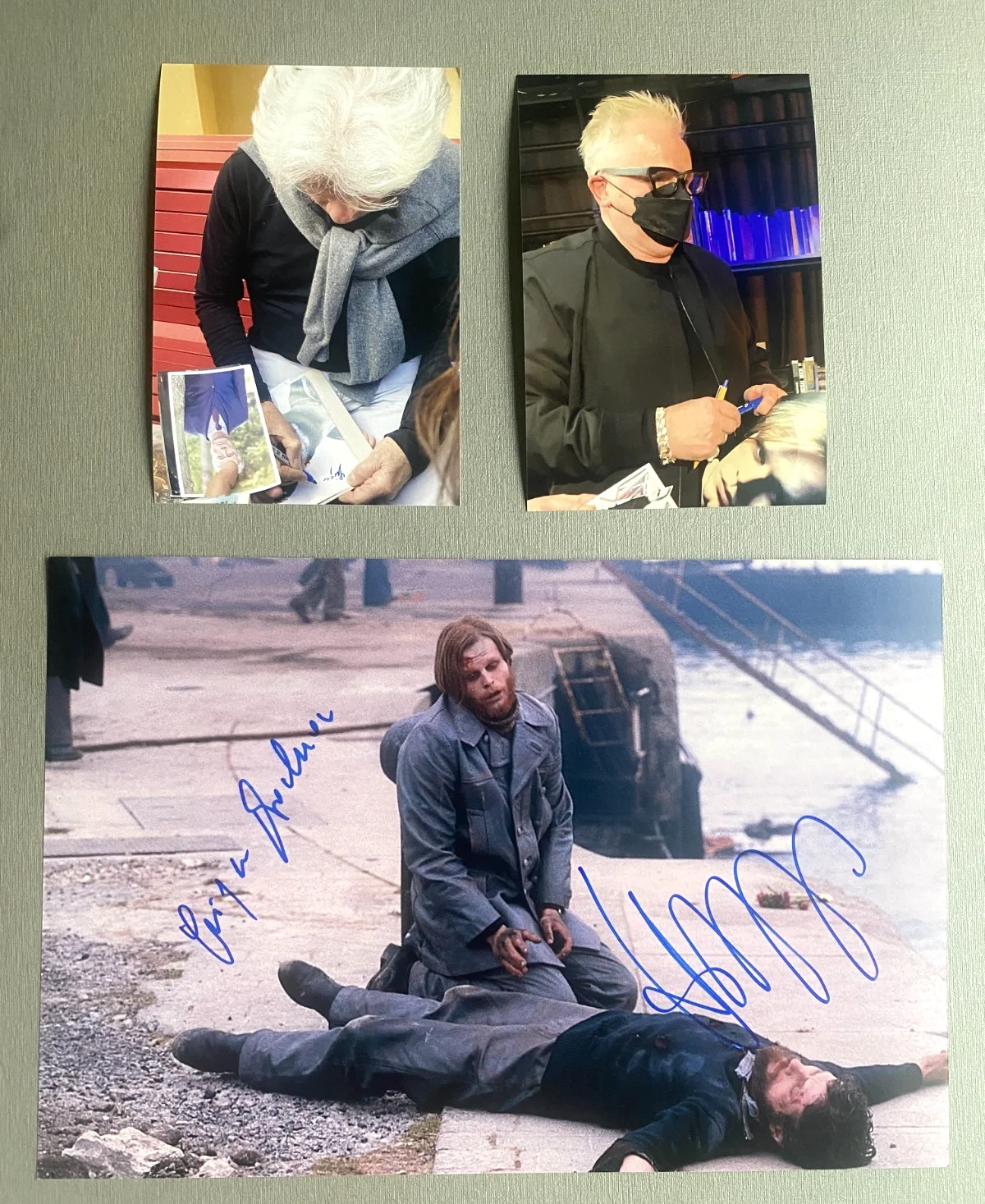 Herbert Grönemeyer & Jürgen Prochnow — JÜRGEN PROCHNOW & HERBERT GRÖNEMEYER 'The Boat' signed 8x10 Photo autographed