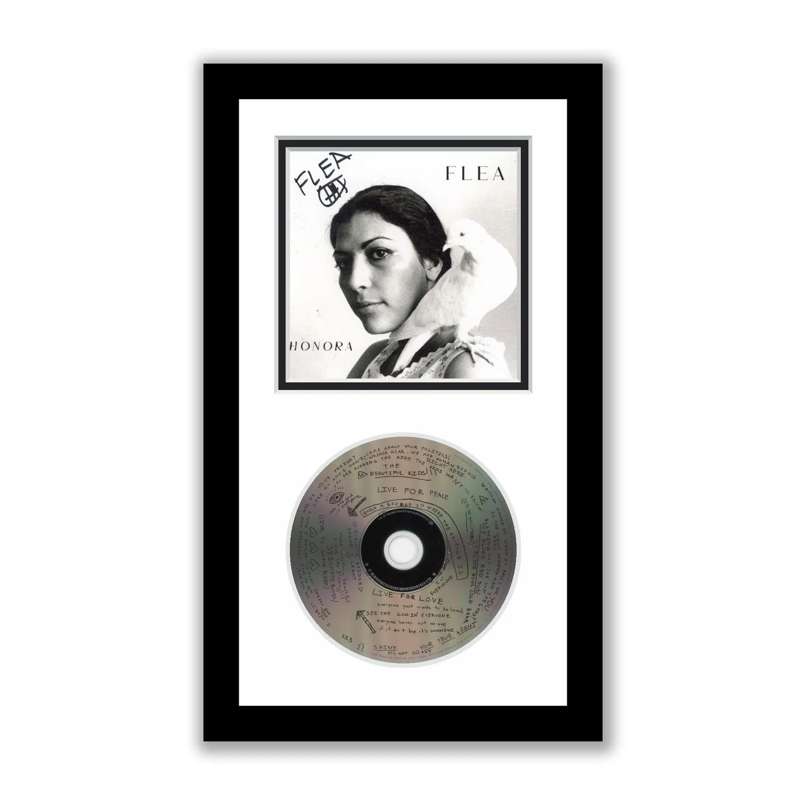 Flea — Flea Autographed Signed Framed CD Honora Red Hot Chili Peppers ACOA