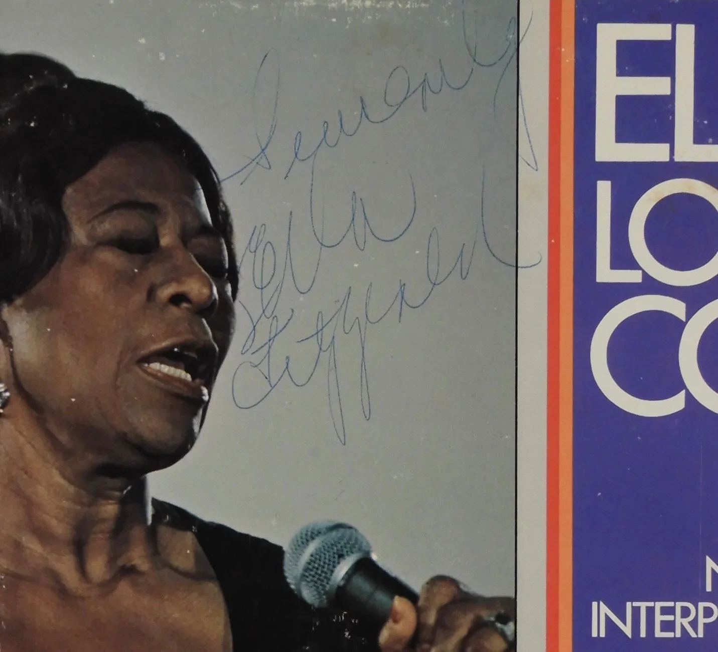 Ella Fitzgerald JSA Signed Autograph Album Vinyl Record Ella Loves Cole, image 2