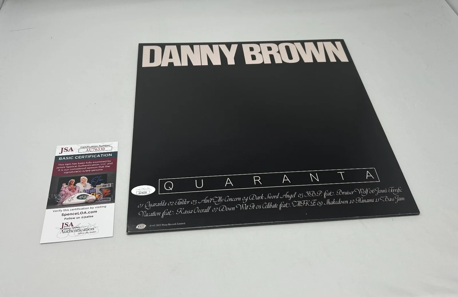 Donny Brown signed Quaranta Album JSA COA, image 2