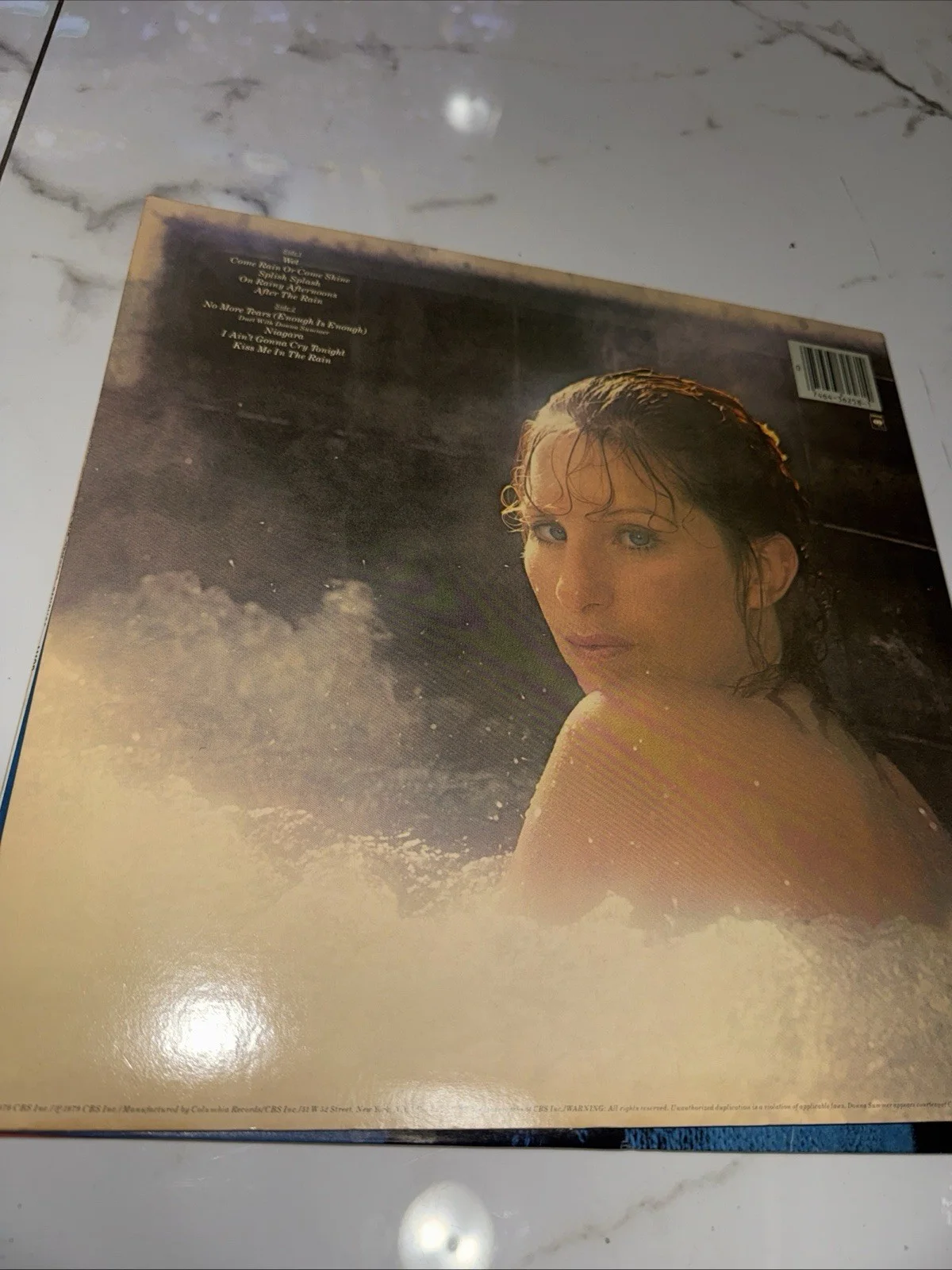 BARBRA STREISAND WET VINYL RECORD ALBUM, image 2