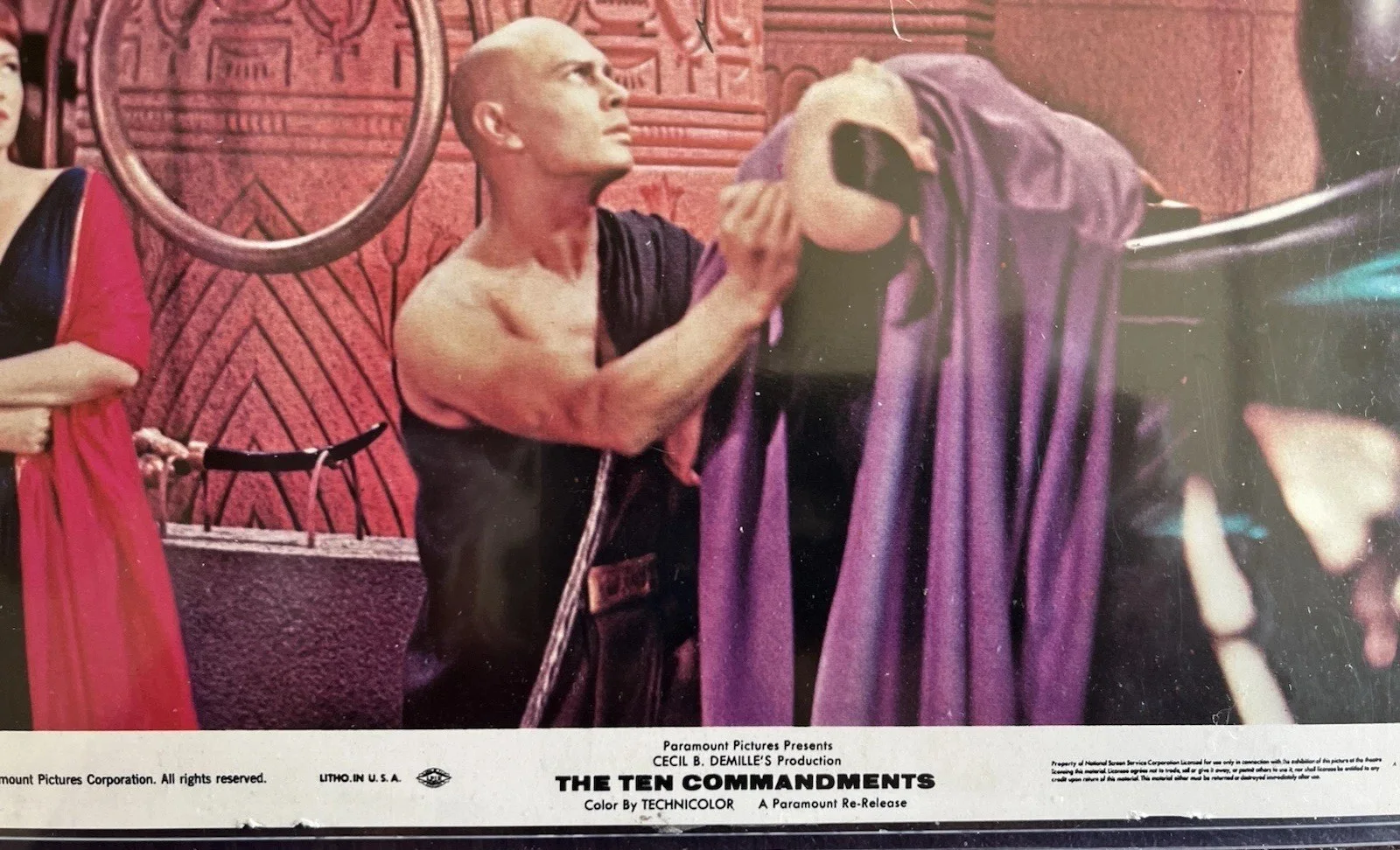 Signed Color Pic Yul Brynner/Anne Bancroft From “Ten Commandments”, image 3