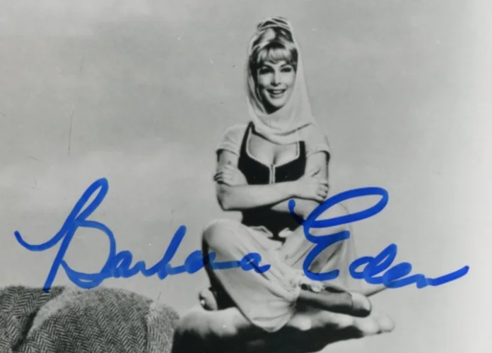 BARBARA EDEN and LARRY HAGMAN Both Signed Cast Photo I DREAM OF JEANNIE, изображение 2