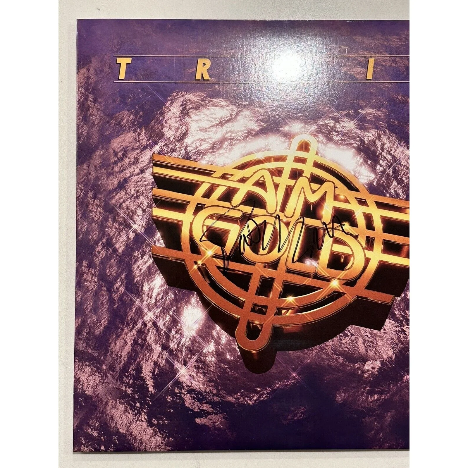 SIGNED Train - Am Gold Vinyl LP - AUTOGRAPHED Sleeve - In Hand, image 2