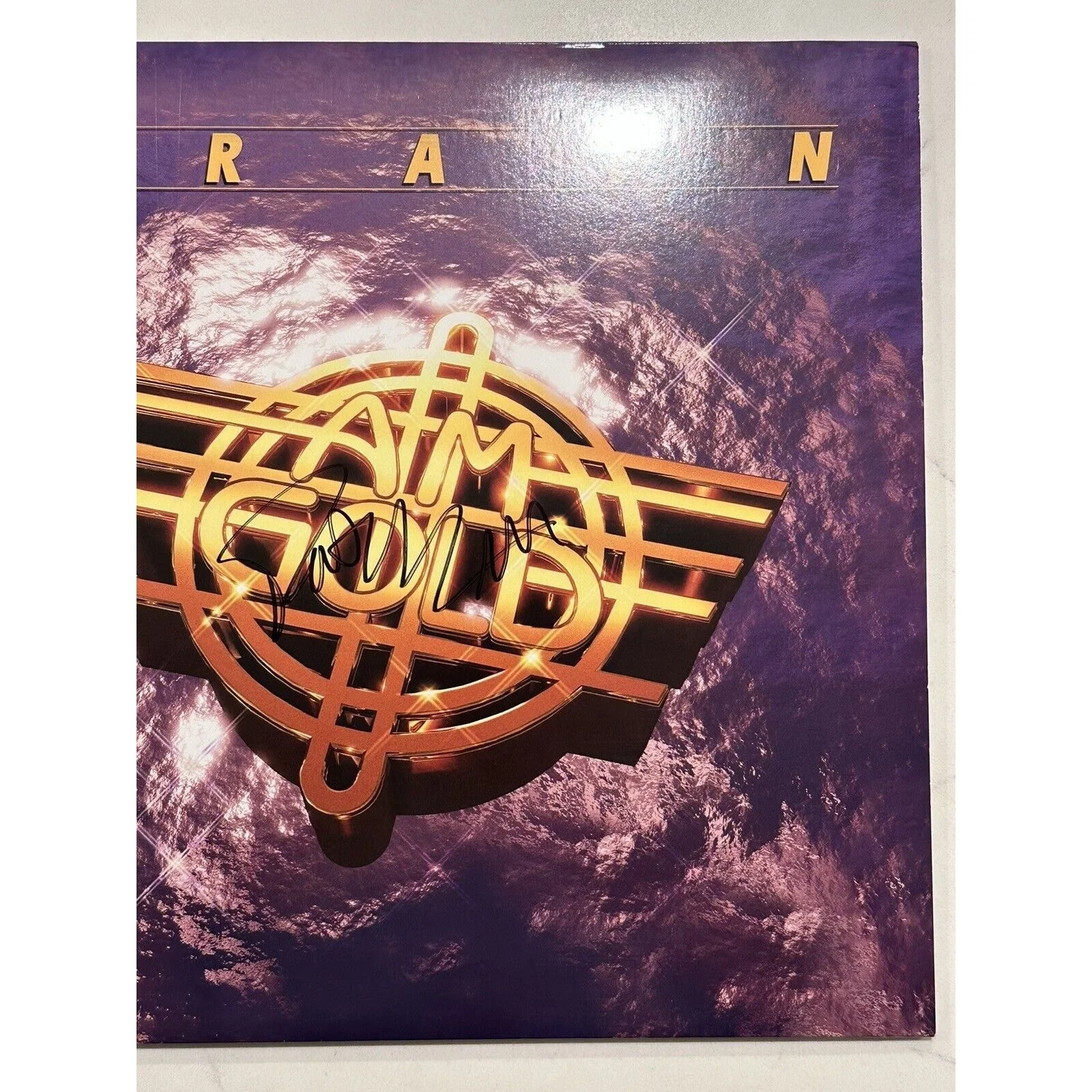 SIGNED Train - Am Gold Vinyl LP - AUTOGRAPHED Sleeve - In Hand, image 3