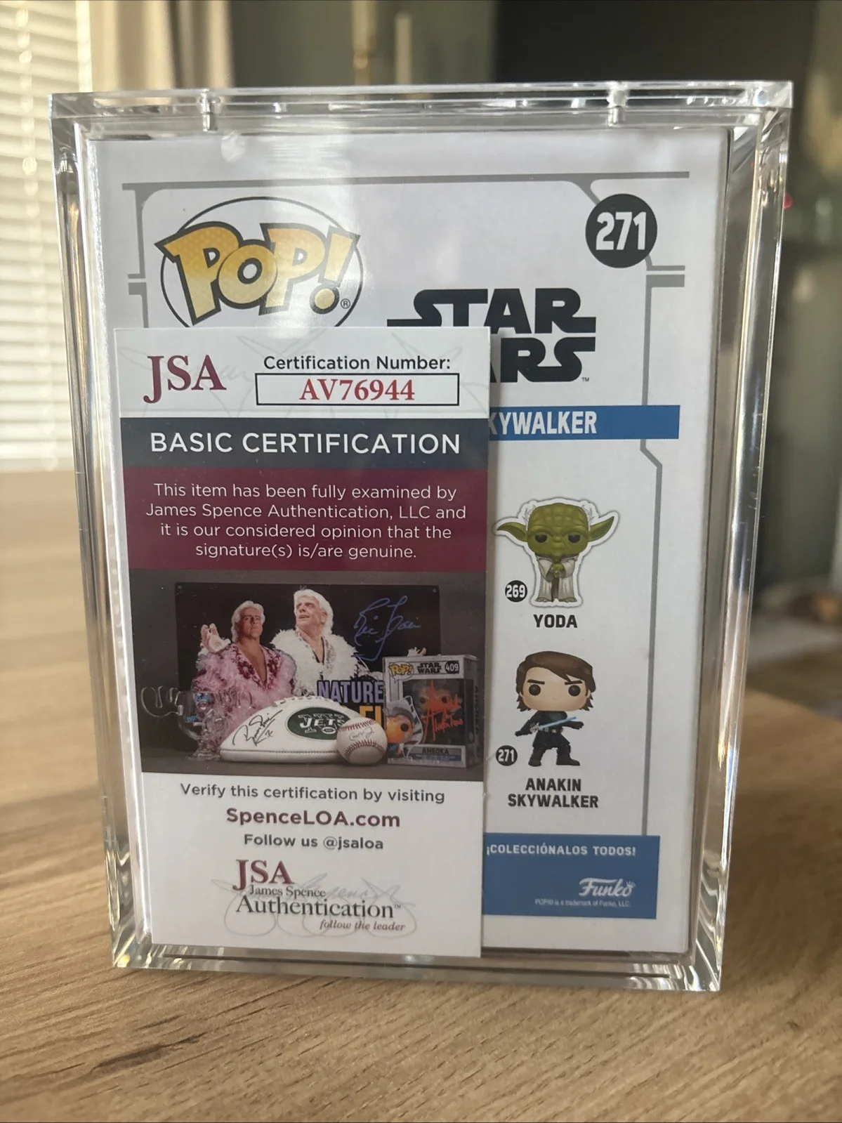 Anakin Skywalker signed By Hayden Christensen Funk Pop #271, image 3