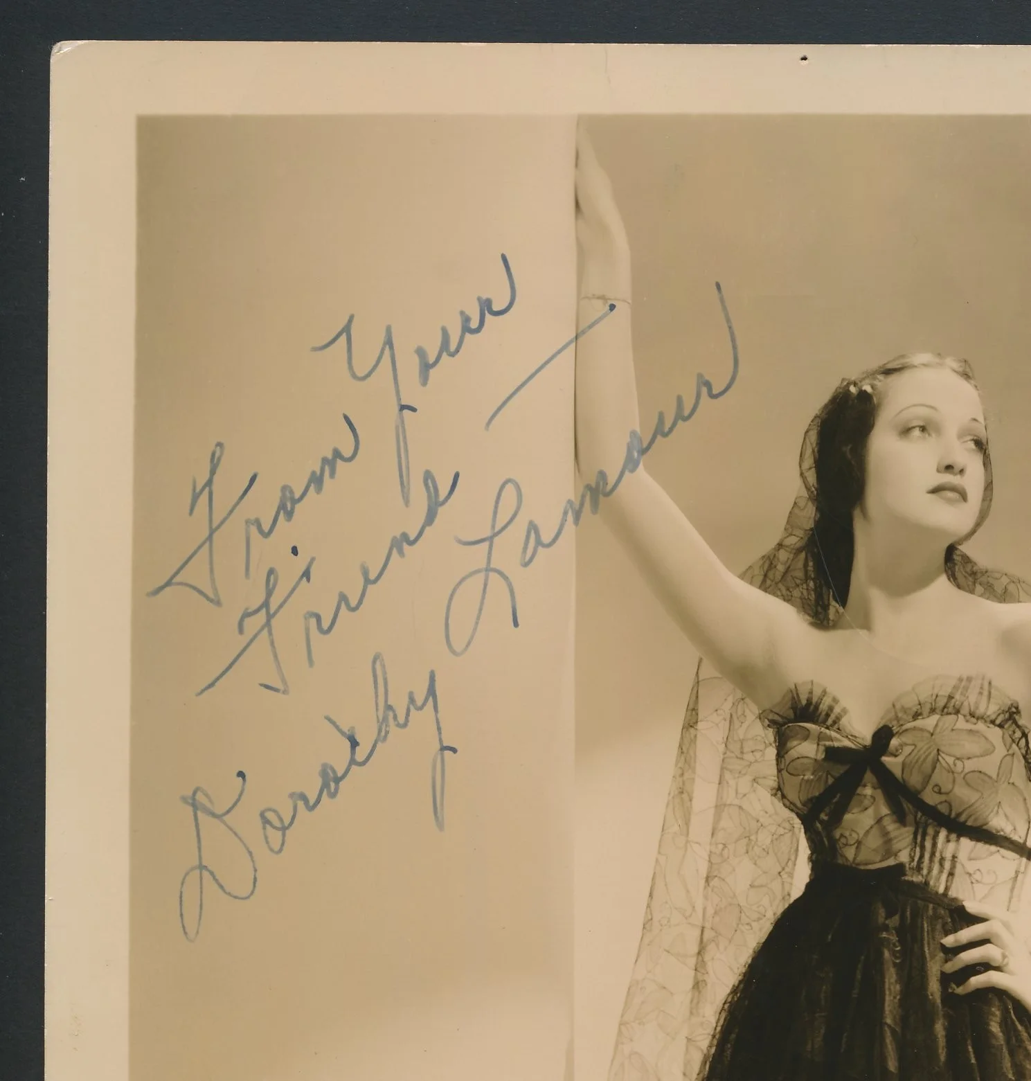 Dorothy Lamour - Beautiful Orig. Early Signed Photo - "Spawn of the North" 1938, изображение 2