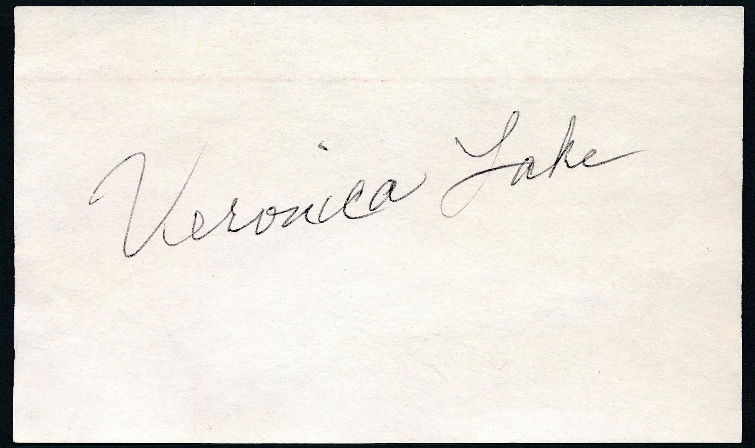 Veronica Lake - Black Ink Signature w/ Quality Photo of a 1940's Image, изображение 2