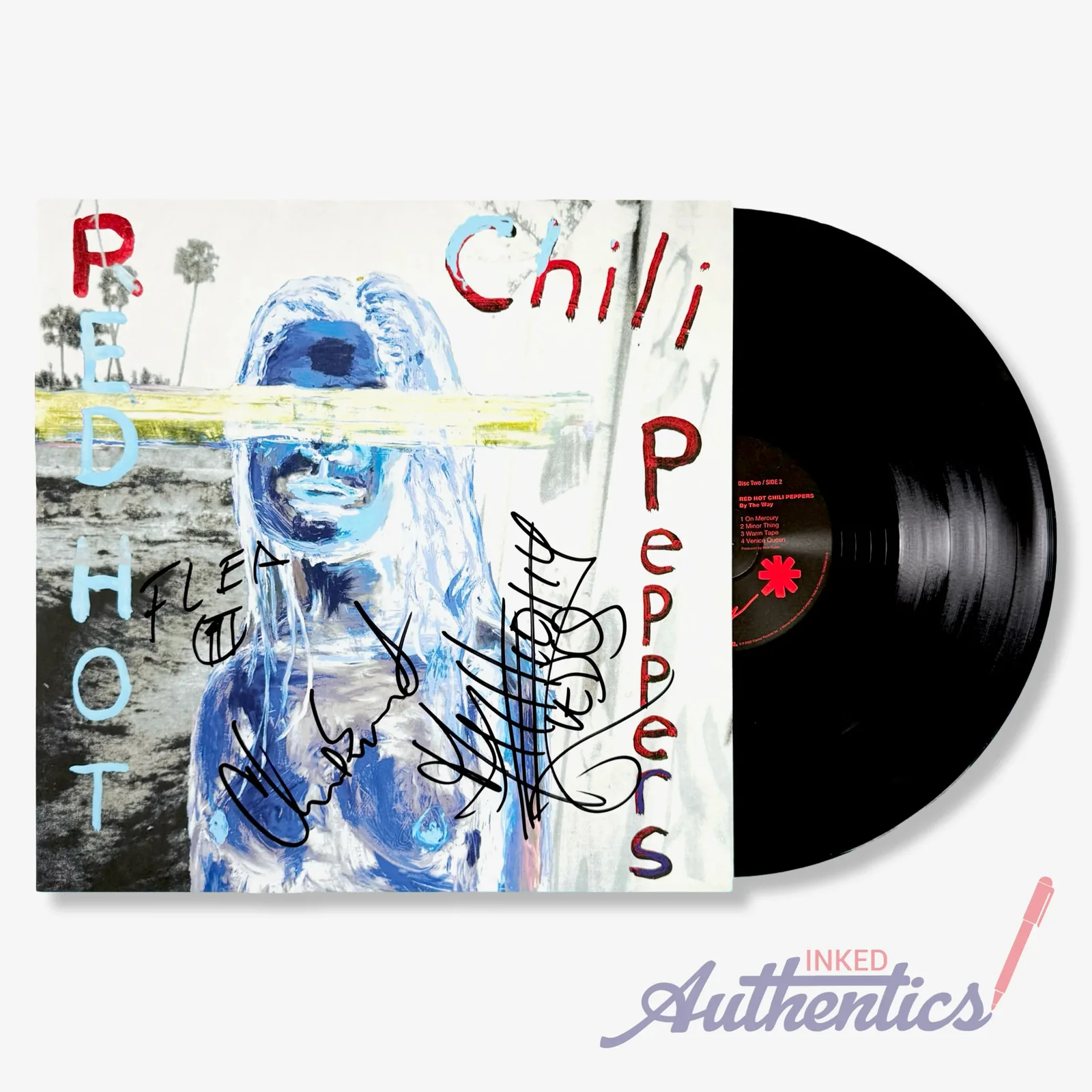 Red Hot Chili Peppers Signed Autographed Vinyl LP "By the Way" PSA/DNA Authentic, изображение 2