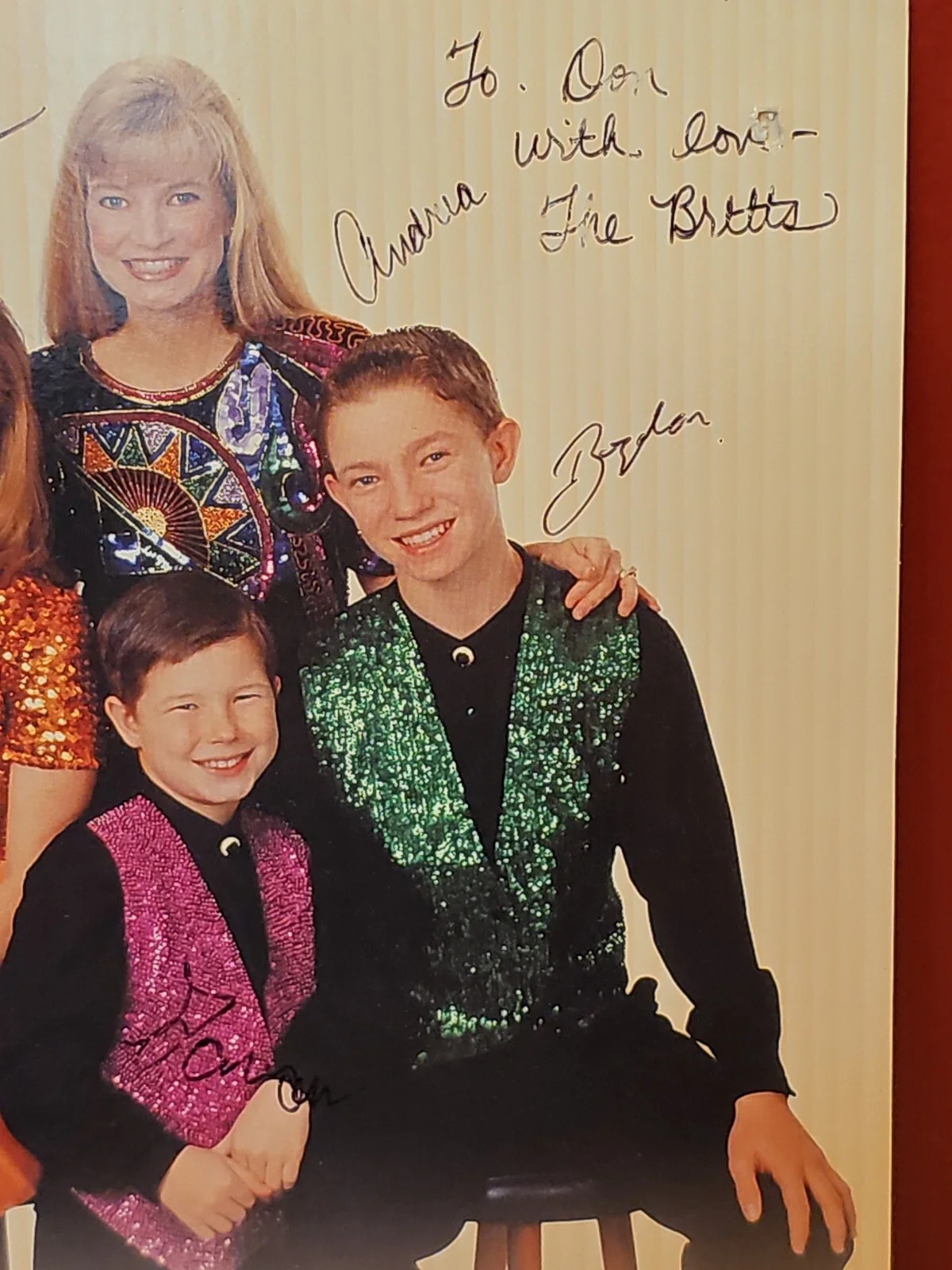 The Brett Family Singers Branson Missouri Signed Autographed 8x10 Music 🎶 🎵, изображение 3