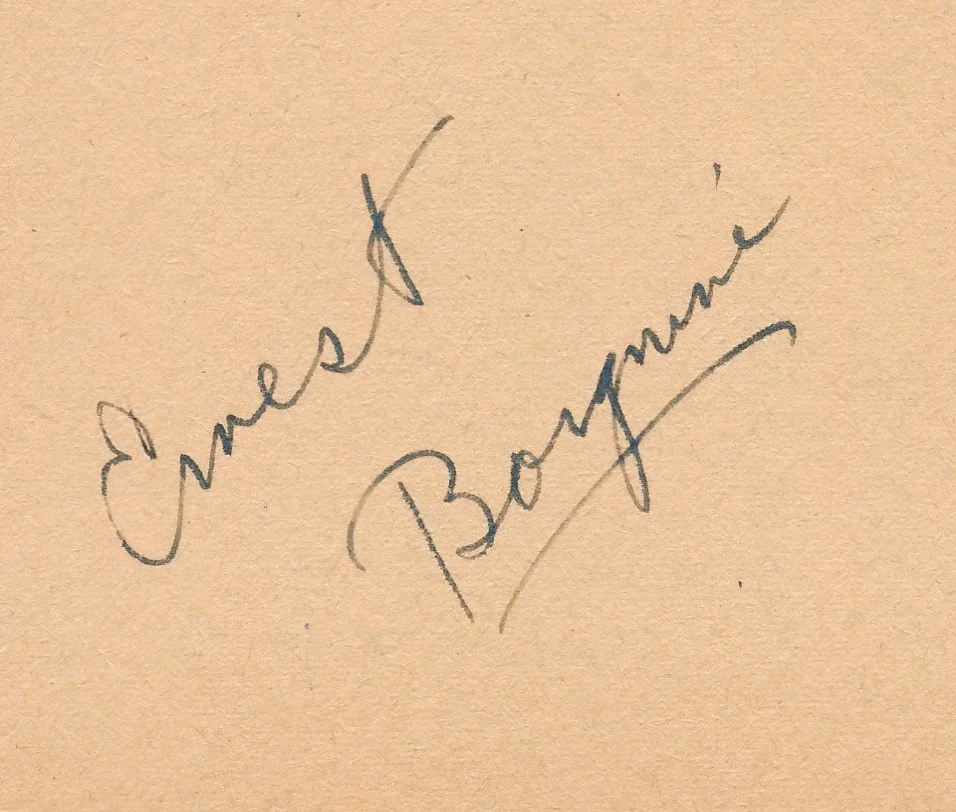 Ernest Borgnine - 1950's Signature w/ "Marty" Era Orig. Still Photo - Early!, изображение 3