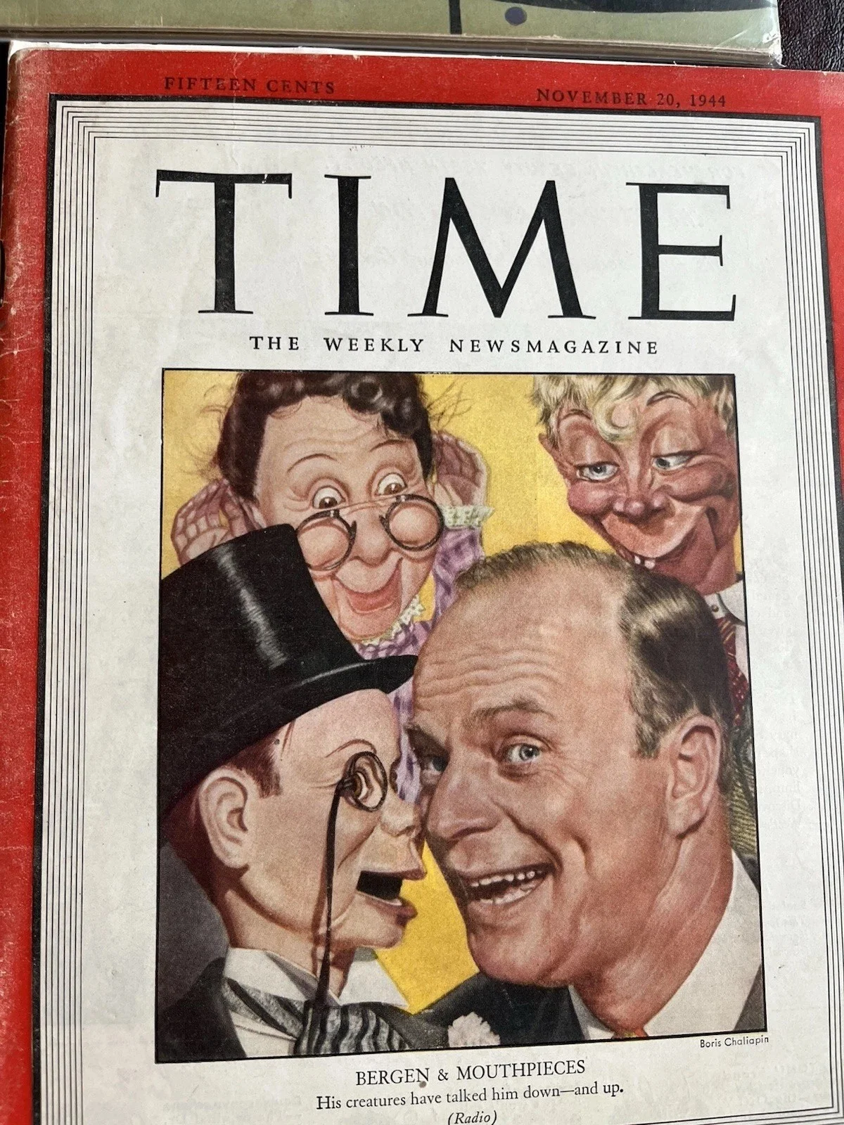 Edgar Bergman — Edgar Bergman/Charlie McCarthy Signed Check W/ Vintage Magazines, image 4