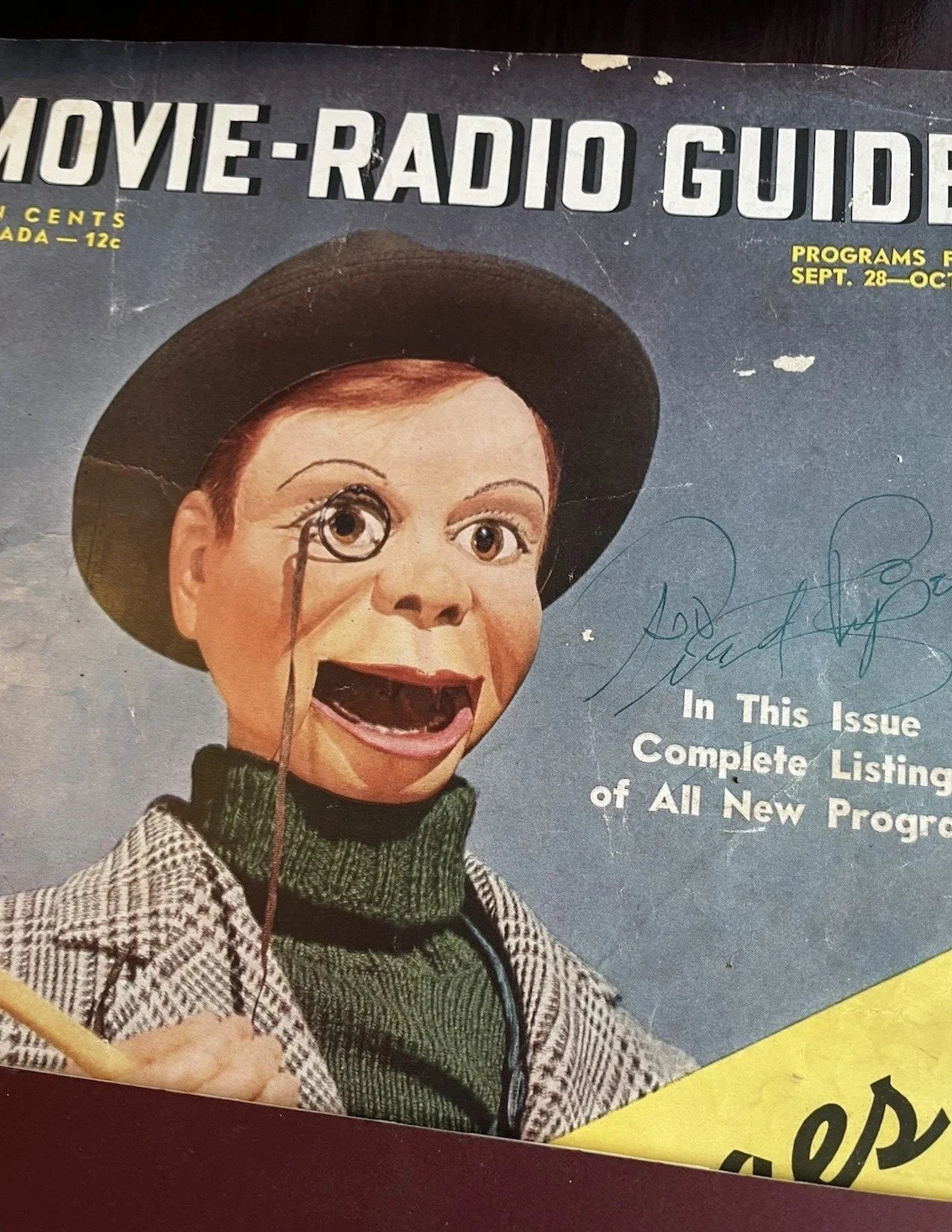 Edgar Bergman — Edgar Bergman/Charlie McCarthy Signed Check W/ Vintage Magazines, image 5