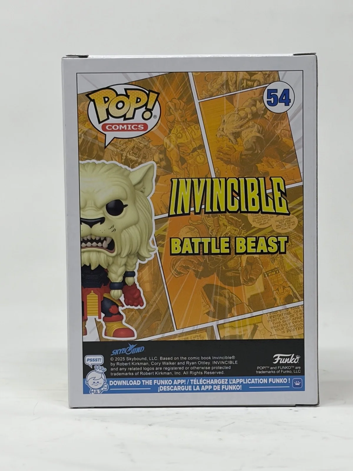 Robert Kirkman — Robert Kirkman Invincible Signed Autograph Battle Beast Funko Pop 54 Beckett COA, изображение 4