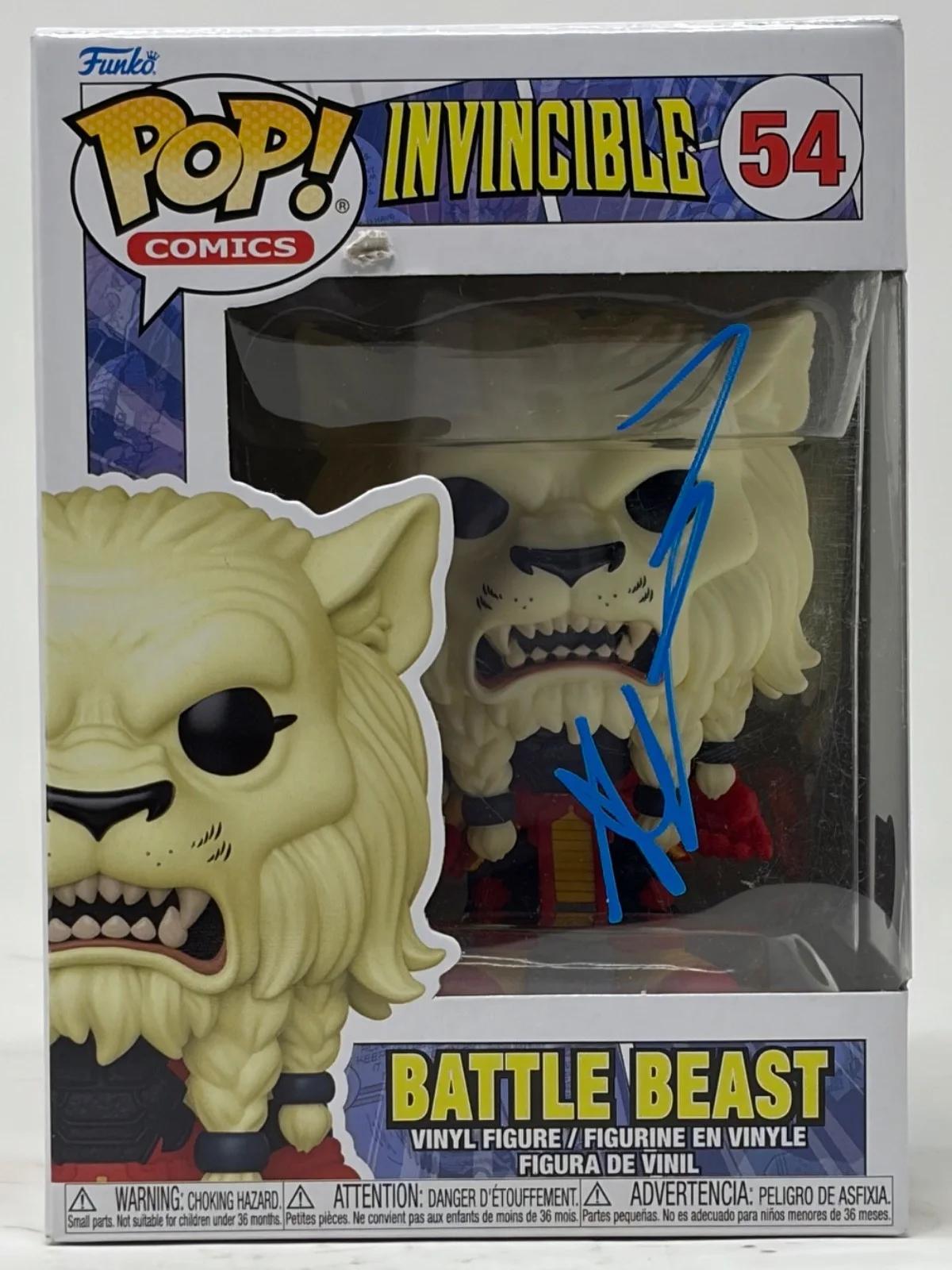 Robert Kirkman — Robert Kirkman Invincible Signed Autograph Battle Beast Funko Pop 54 Beckett COA, изображение 2