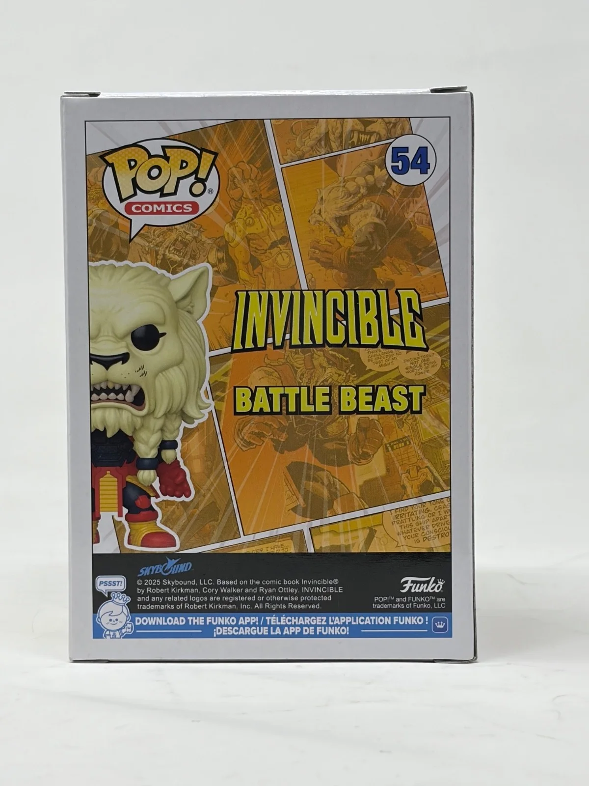 Robert Kirkman — Robert Kirkman Invincible Signed Autograph Battle Beast Funko Pop 54 Beckett COA, изображение 4