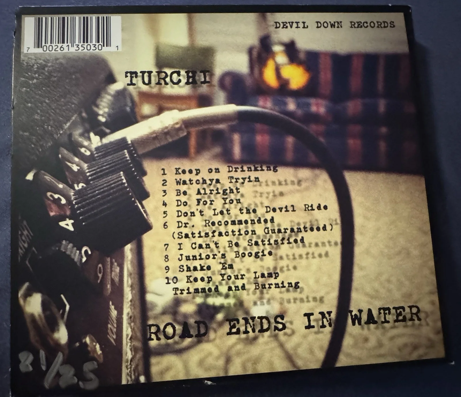 Turchi Road Ends In Water Autographed CD and Booklet Original, image 2