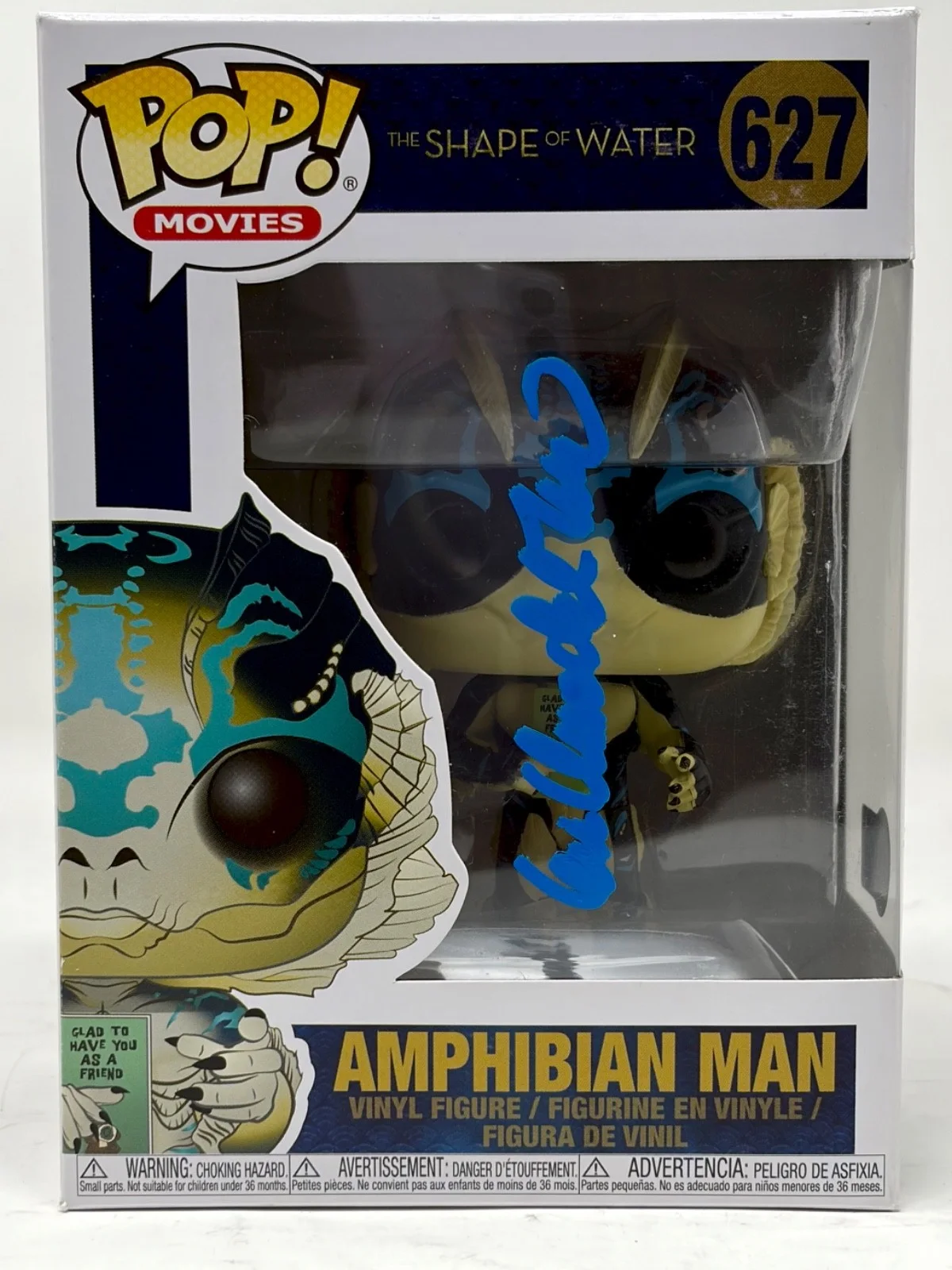 Guillermo Del Toro — Guillermo Del Toro Signed The Shape of Water Amphibian Man Funko Pop Beckett COA, изображение 2