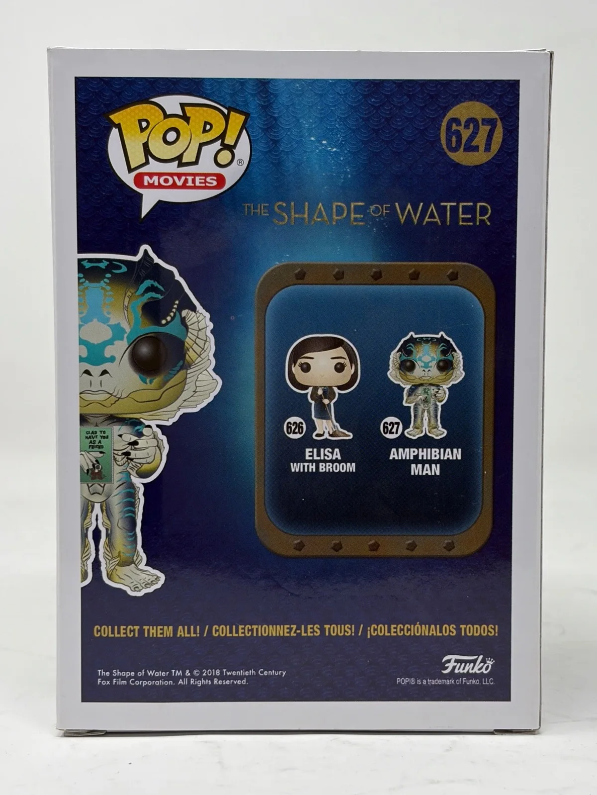 Guillermo Del Toro — Guillermo Del Toro Signed The Shape of Water Amphibian Man Funko Pop Beckett COA, изображение 4