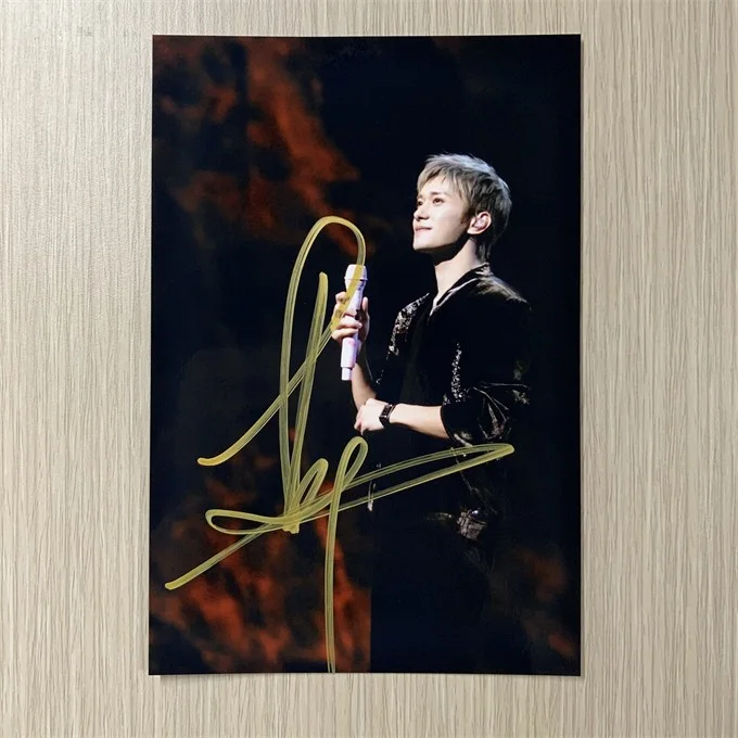 6"YiYangQianXi/JacksonYee易烊千玺Hand Signed Autographed Photo Autographs Collection, image 5