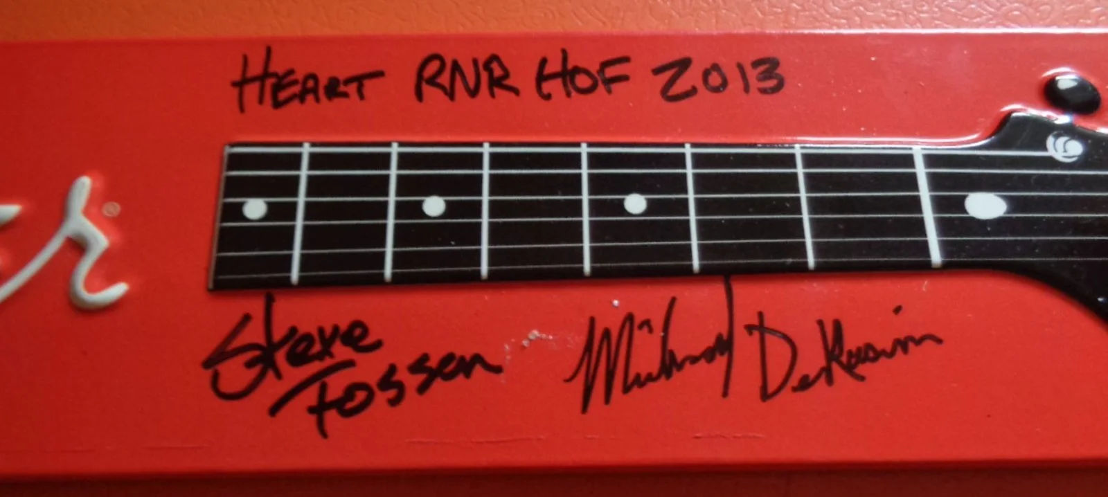 Heart 2013 Rock & Roll Hall of Fame Autograph Fender Sign, изображение 2