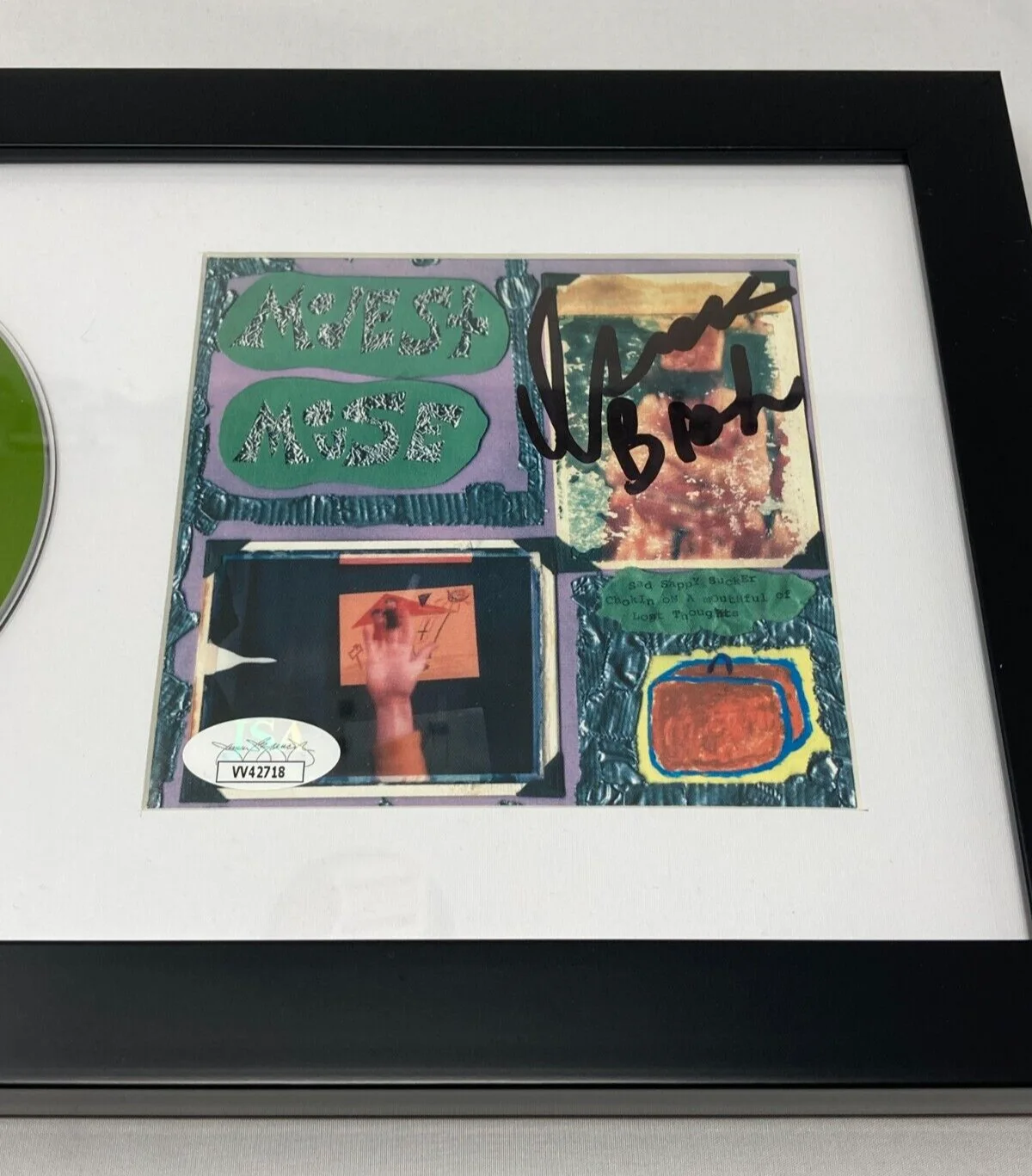 Isaac Brock of Modest Mouse signed Sad Sappy Sucker CD Cover JSA COA, изображение 2