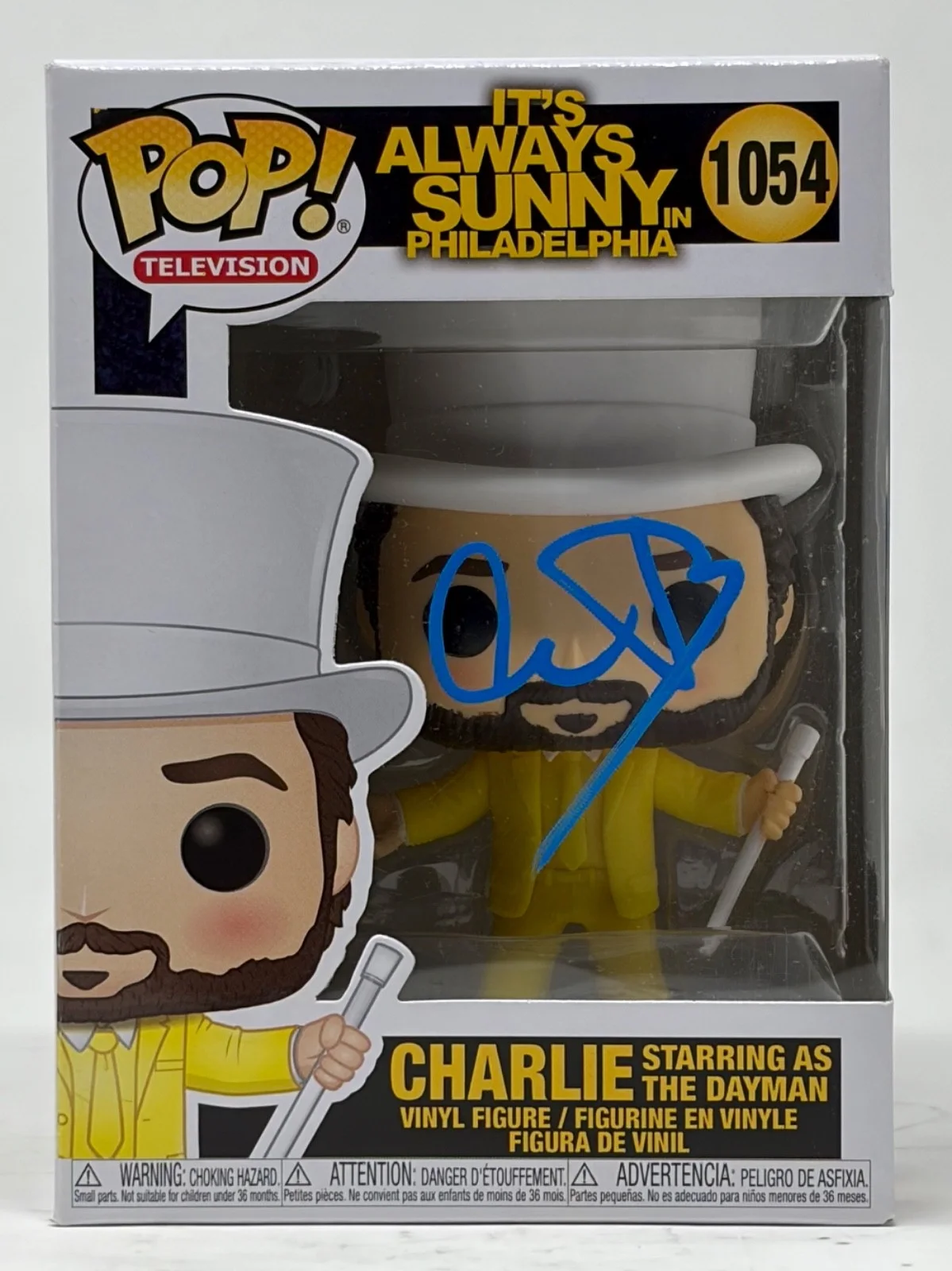 Charlie Day — Charlie Day Signed It's Always Sunny Funko Pop Starring As The Dayman #1054 BAS, image 2